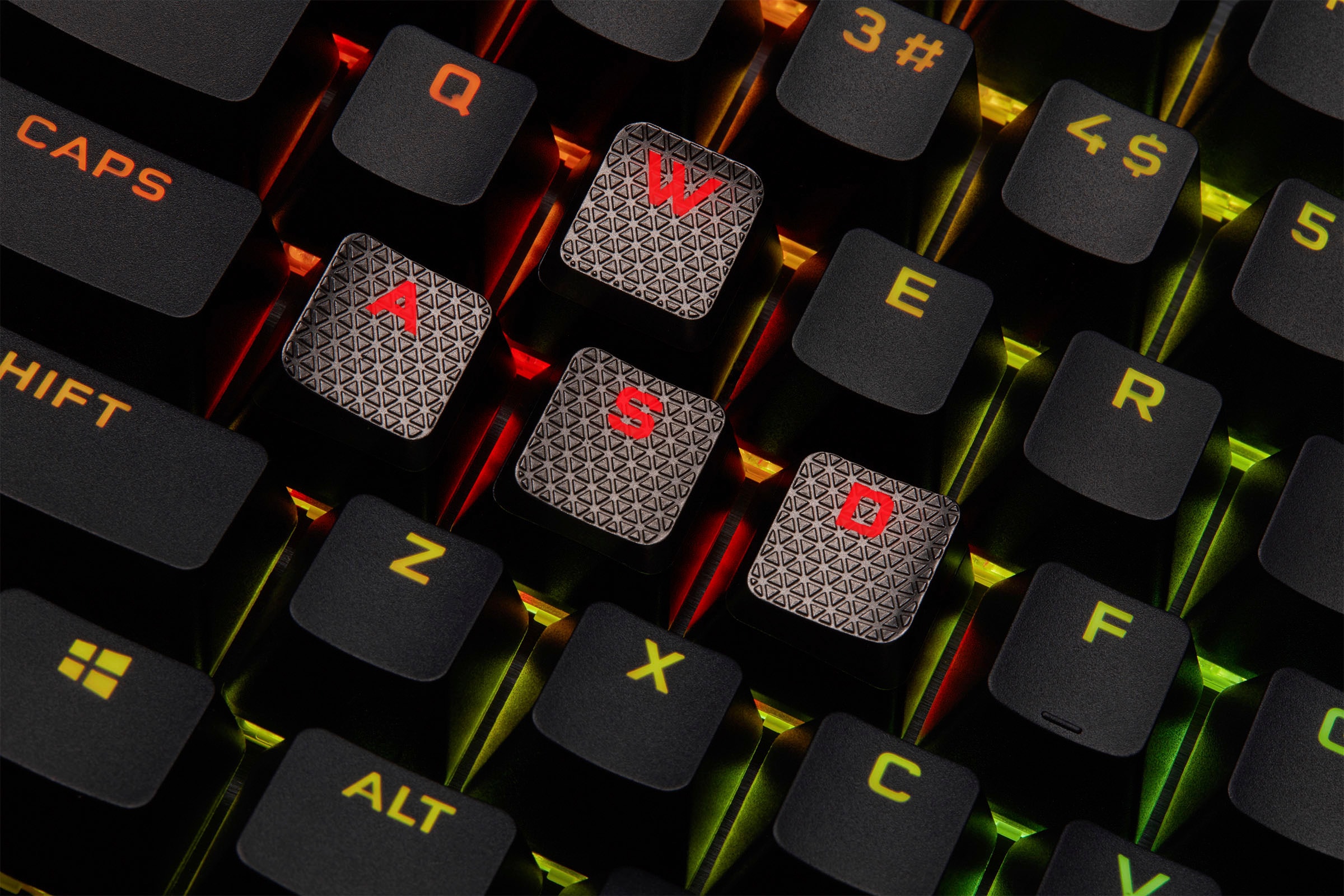 Corsair Gaming-Tastatur »K100 CORSAIR OPX«, (Handgelenkauflage-USB-Anschluss-Lautstärkeregler-Makro-Tasten-ausklappbare Füsse-Ziffernblock)