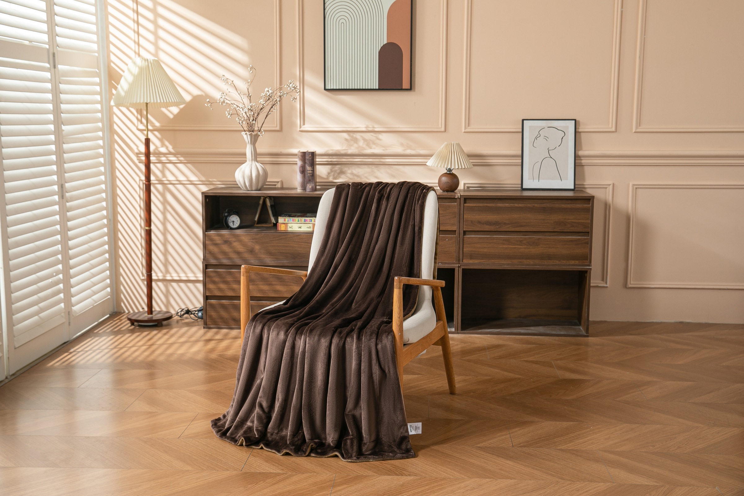 GOODproduct Wohndecke »Tobbin« doppelseitige Wohndecke aus Flannel, verschiedene Grössen, zweifarbig