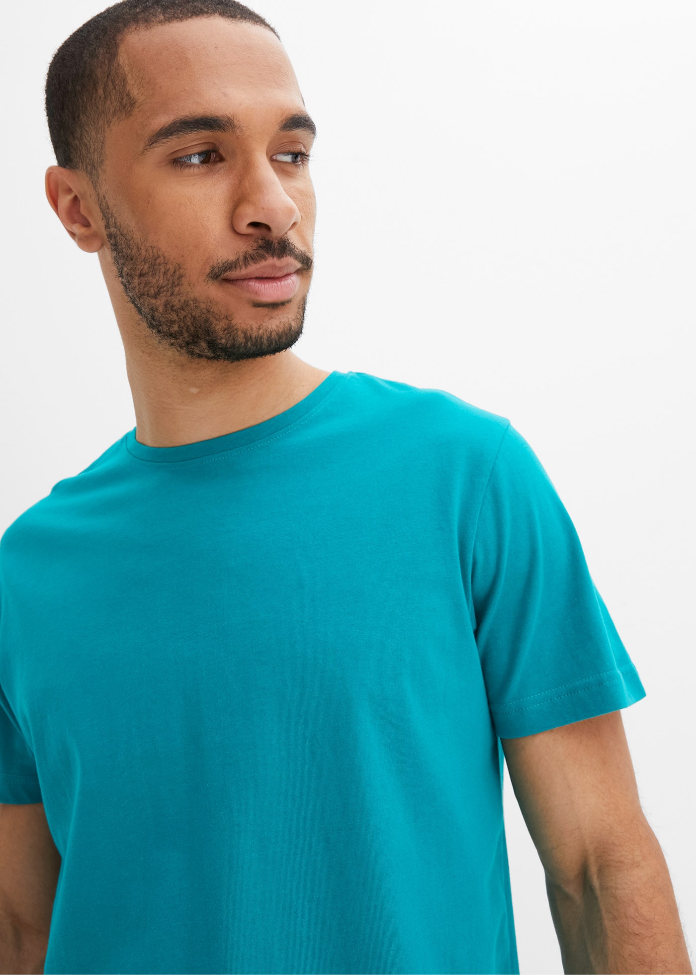bonprix T-shirt »T-Shirt (5er Pack)« Paquet, 5er, 5 cuis Regular Fit, Kurzarm, für warme Tage, aus Baumwolle und Viskose
