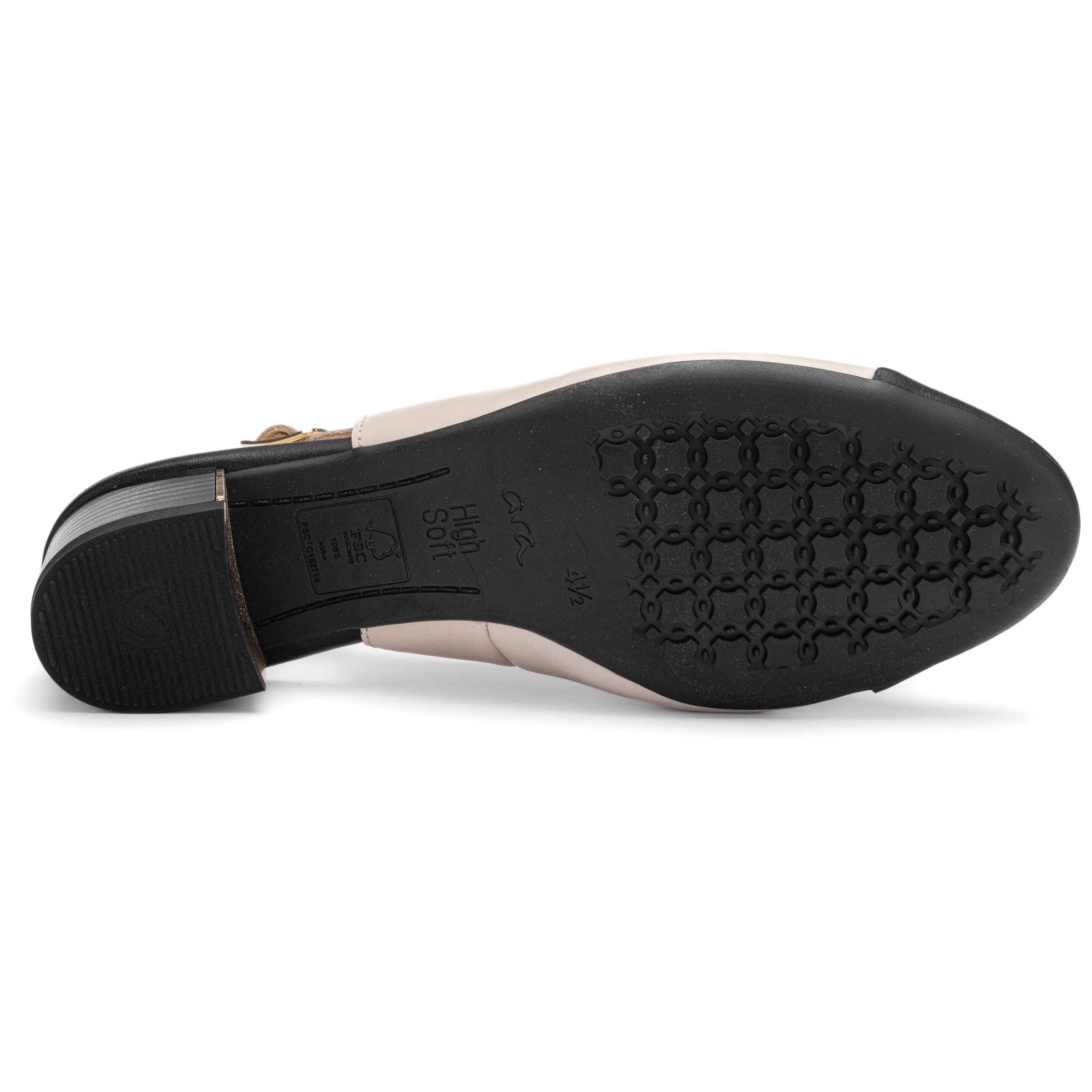 Ara Pompes à sling »NIZZA«  Talons blocs, chaussures de fête, chaussures de soirée, garniture contrastée