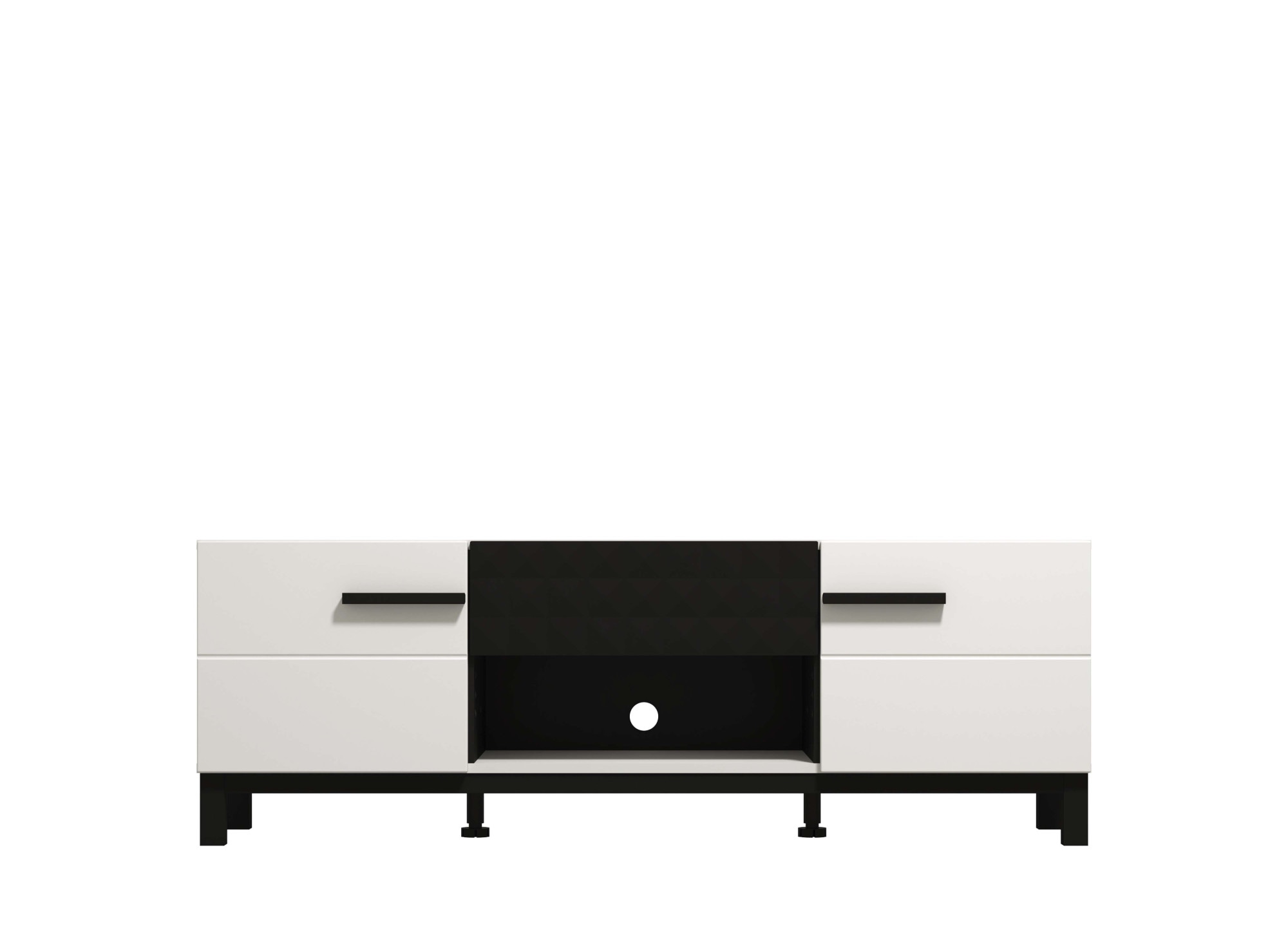 Home affaire Lowboard »Sarthe, Breite 147,5 cm TV- Lowboard, TV-Schrank, TV-Ständer«, TV-Kommode, Modernes Design, mit Schublade in toller 3D-Optik