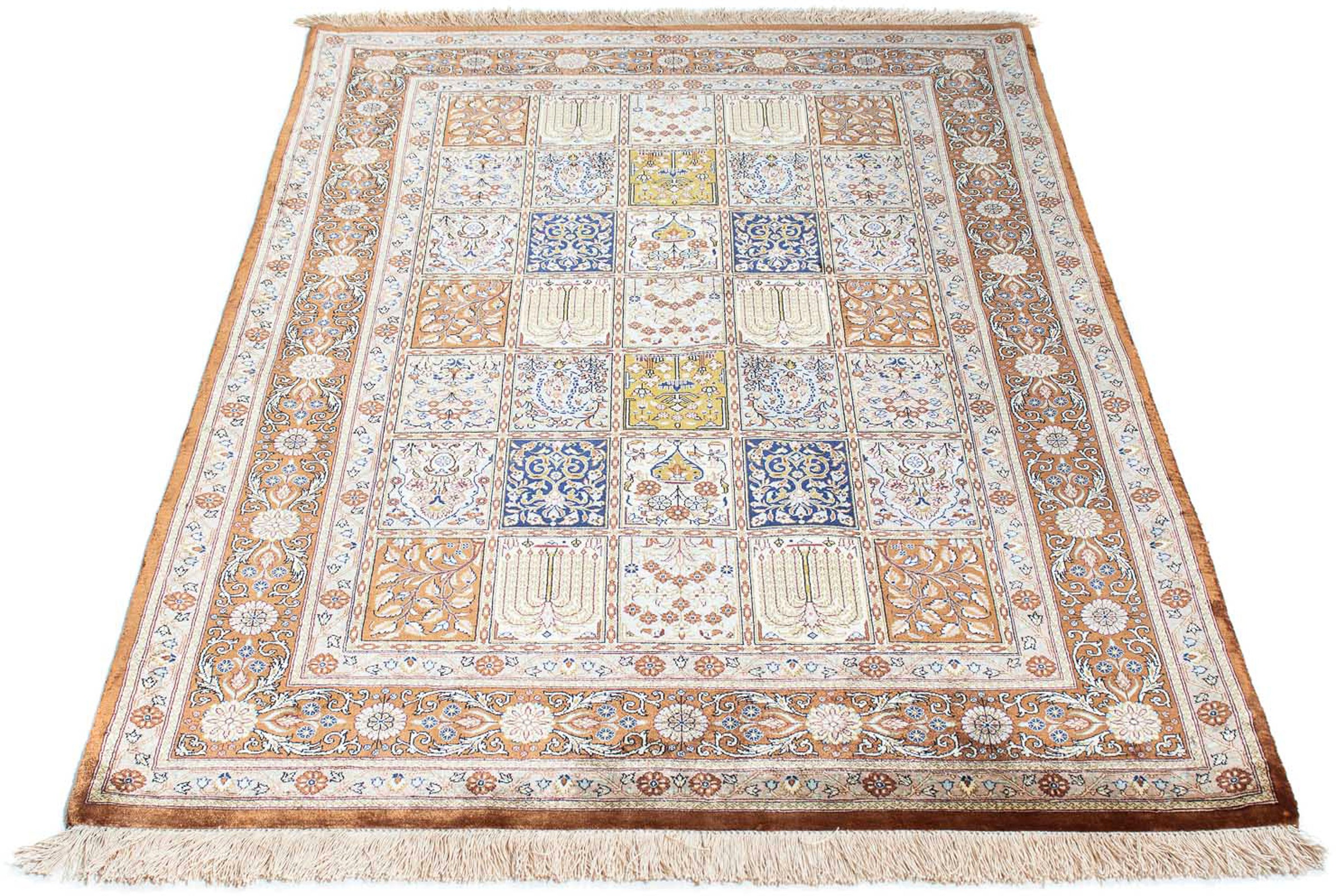 Image of morgenland Orientteppich »Perser - Ghom - 148 x 100 cm - mehrfarbig«, rechteckig, 10 mm Höhe, Wohnzimmer, Handgeknüpft, Einzelstück mit Zertifikat bei Ackermann Versand Schweiz