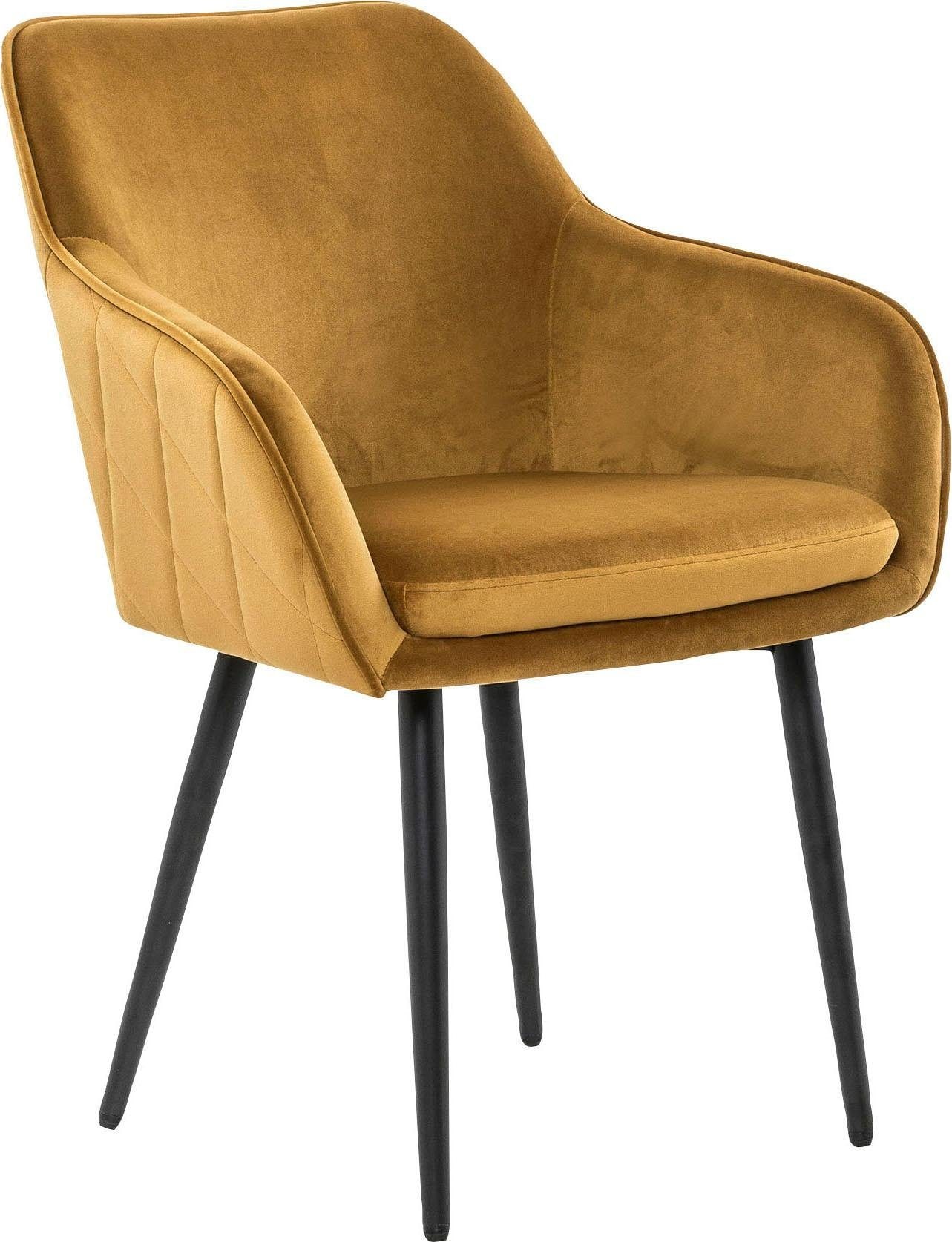 Image of SalesFever Armlehnstuhl, Samtvelours, mit Diamantsteppung auf der Rückseite bei Ackermann Versand Schweiz