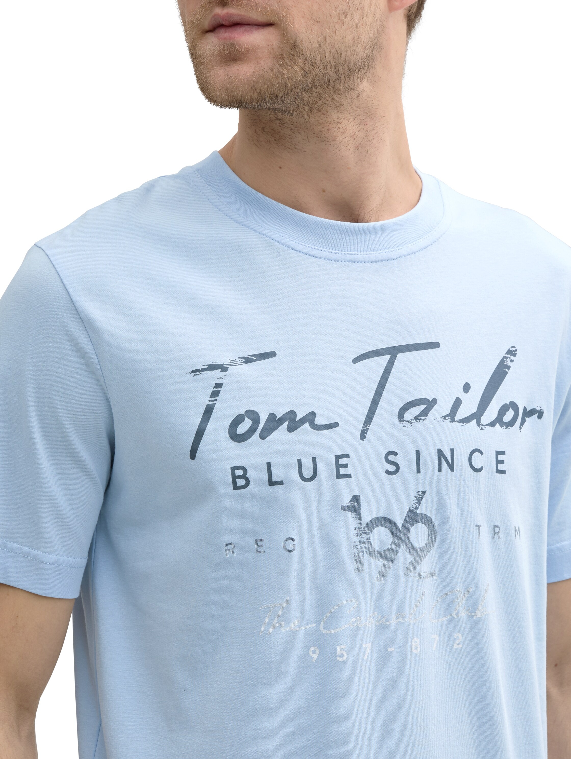 TOM TAILOR Print-Shirt, (2 tlg.), mit Logo-Print