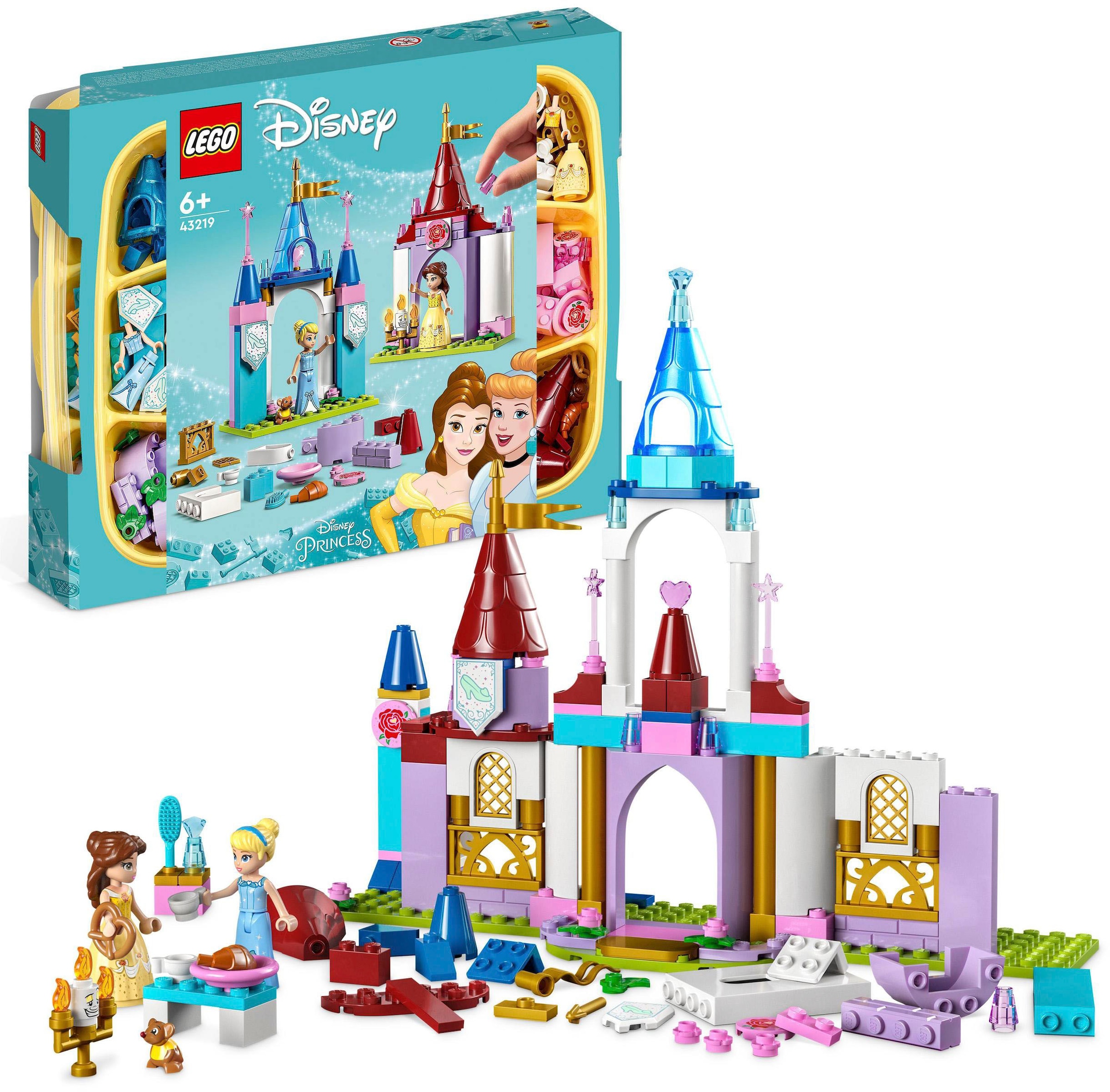 Konstruktionsspielsteine »Kreative Schlösserbox (43219), LEGO® Disney Princess«, (140...