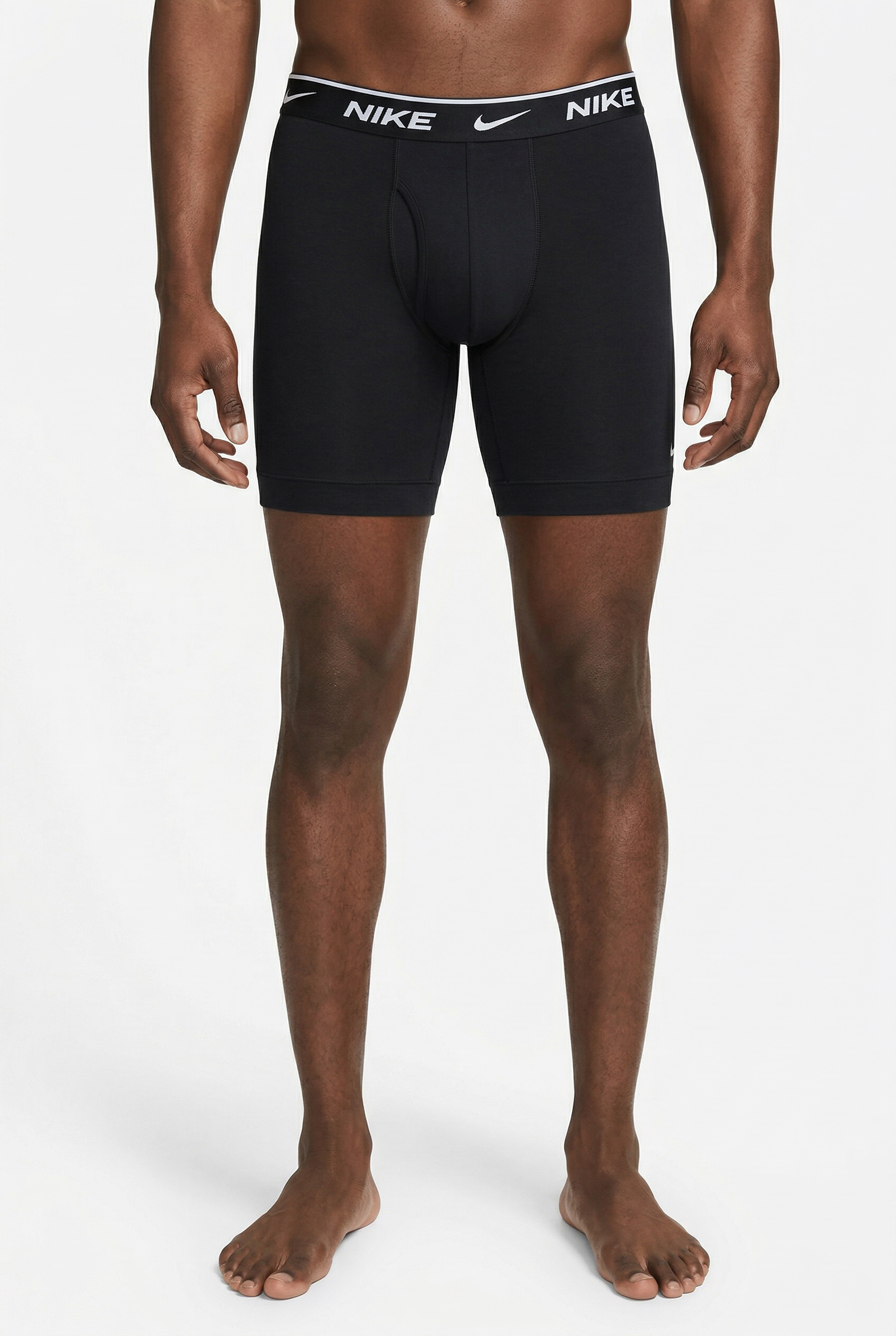 NIKE Underwear Boxer »BOXER BRIEF LONG 3PK« Paquet, 3er, 3 cuis mit Logo-Elastikbund