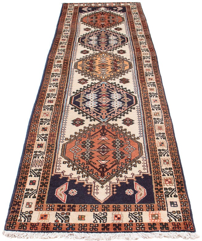 Image of morgenland Orientteppich »Perser - Nomadic - 292 x 68 cm - beige«, rechteckig, 10 mm Höhe, Wohnzimmer, Handgeknüpft, Einzelstück mit Zertifikat bei Ackermann Versand Schweiz
