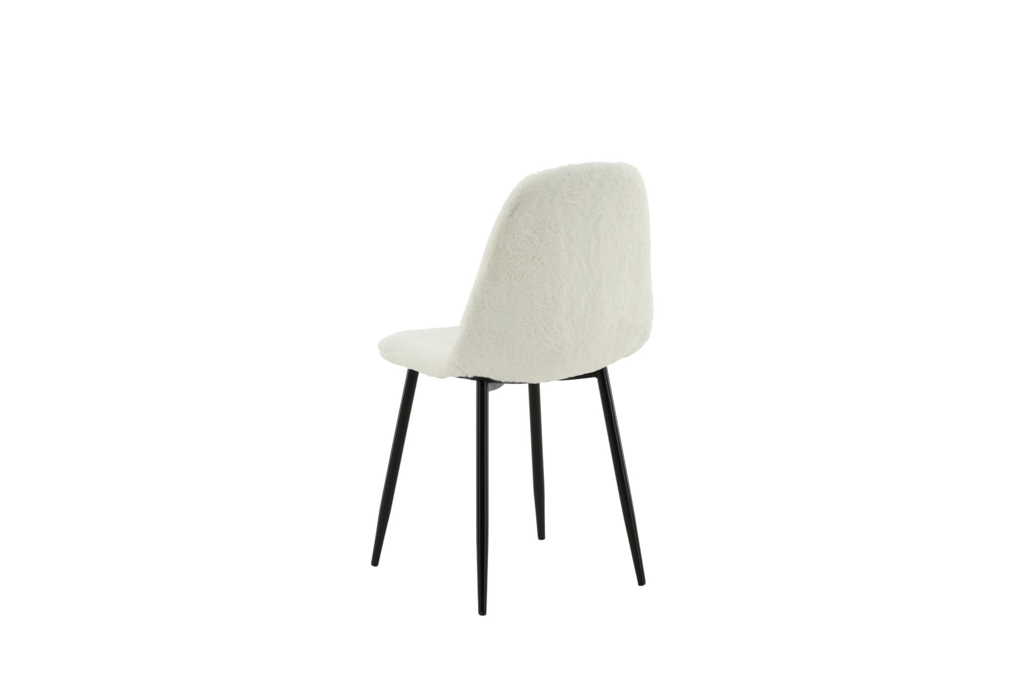 Venture Home Chaise de salle à manger »Polar Fluff, 2er-Set Esszimmerstühle in Weiss-Teddy, 150 kg belastbar« () 2 cuisChaise rembourrée, revêtement en peluche, pieds en métal, doux, moelleux