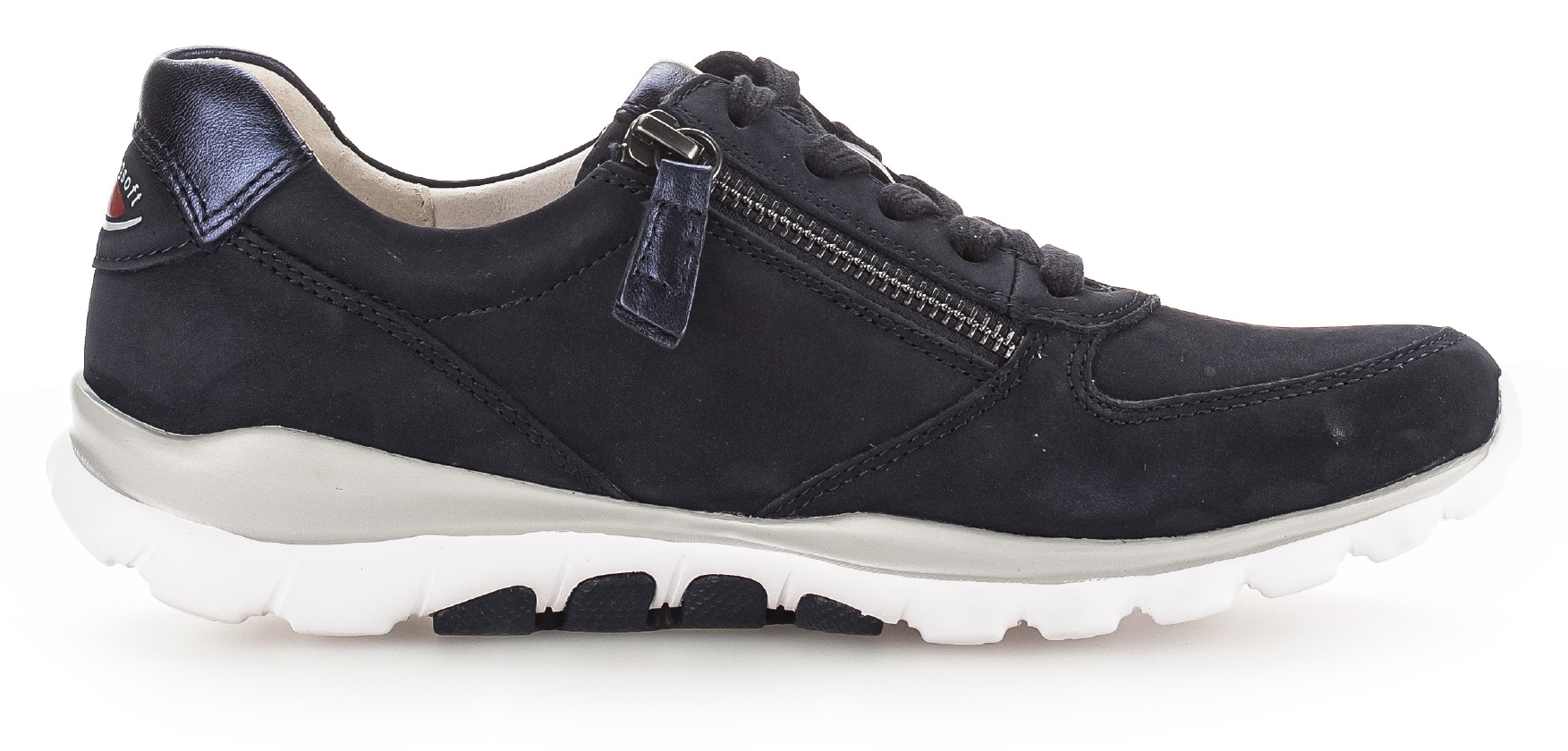 Gabor Rollingsoft Keilsneaker, Freizeitschuh, Halbschuh, Schnürschuh mit OPTIFIT-Wechselfussbett