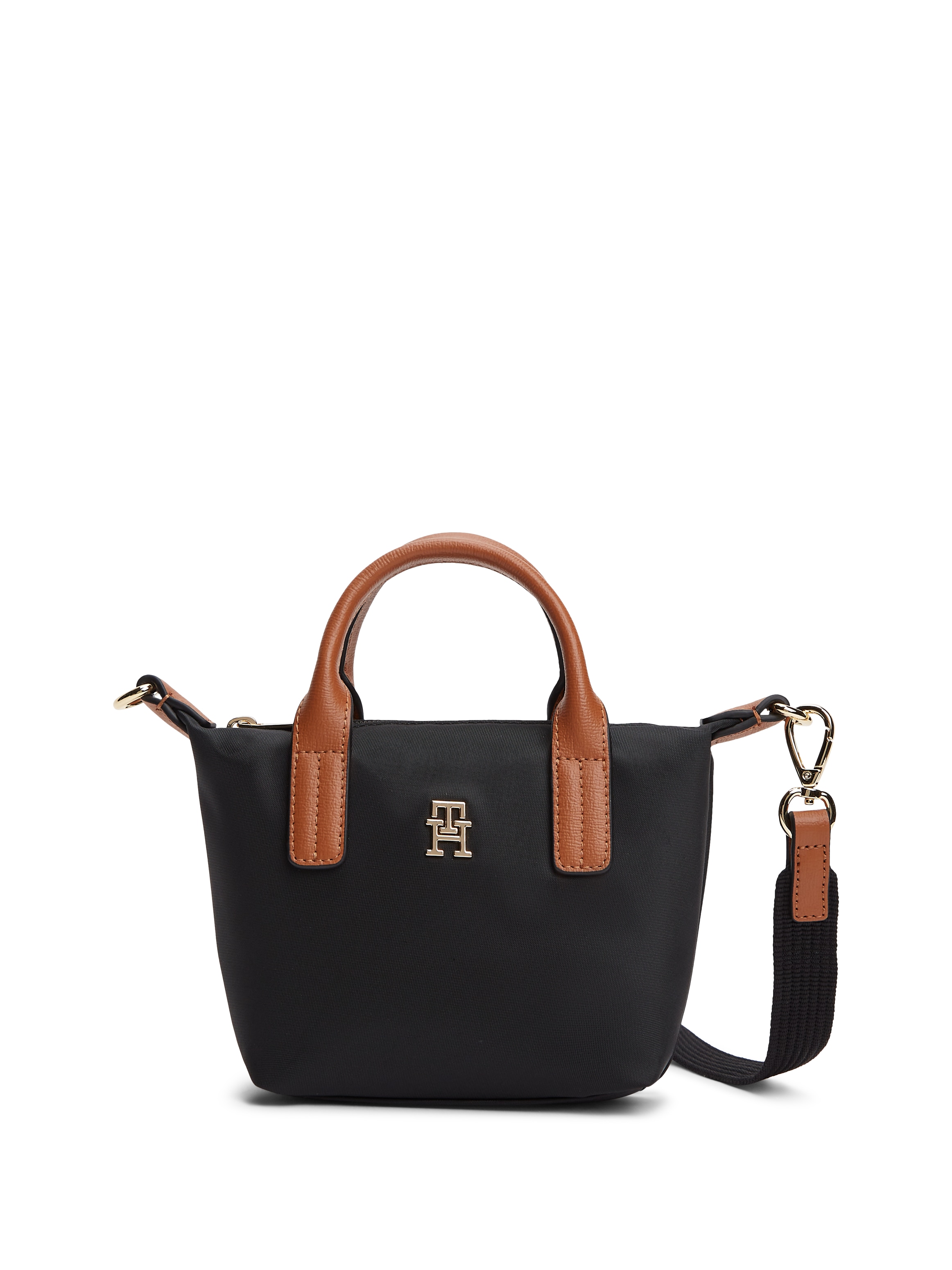 Image of Tommy Hilfiger Handtasche "POPETTE MICRO TOTE" Damen Umhängetasche, Schultertasche im Kontrastlook
