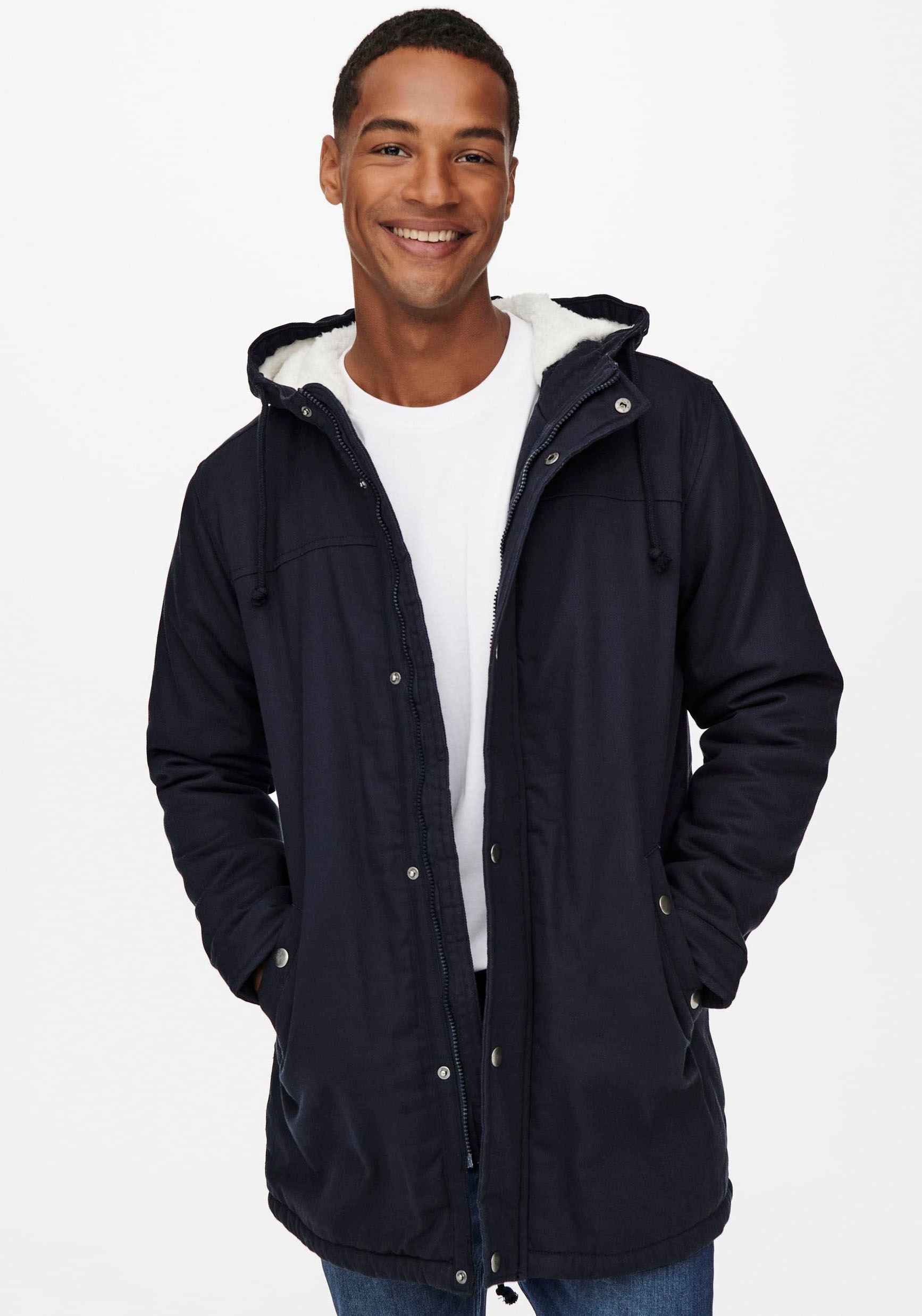 ONLY & SONS Parka »ONSALEXANDER LIFE PARKA OTW VD« mit Kapuze