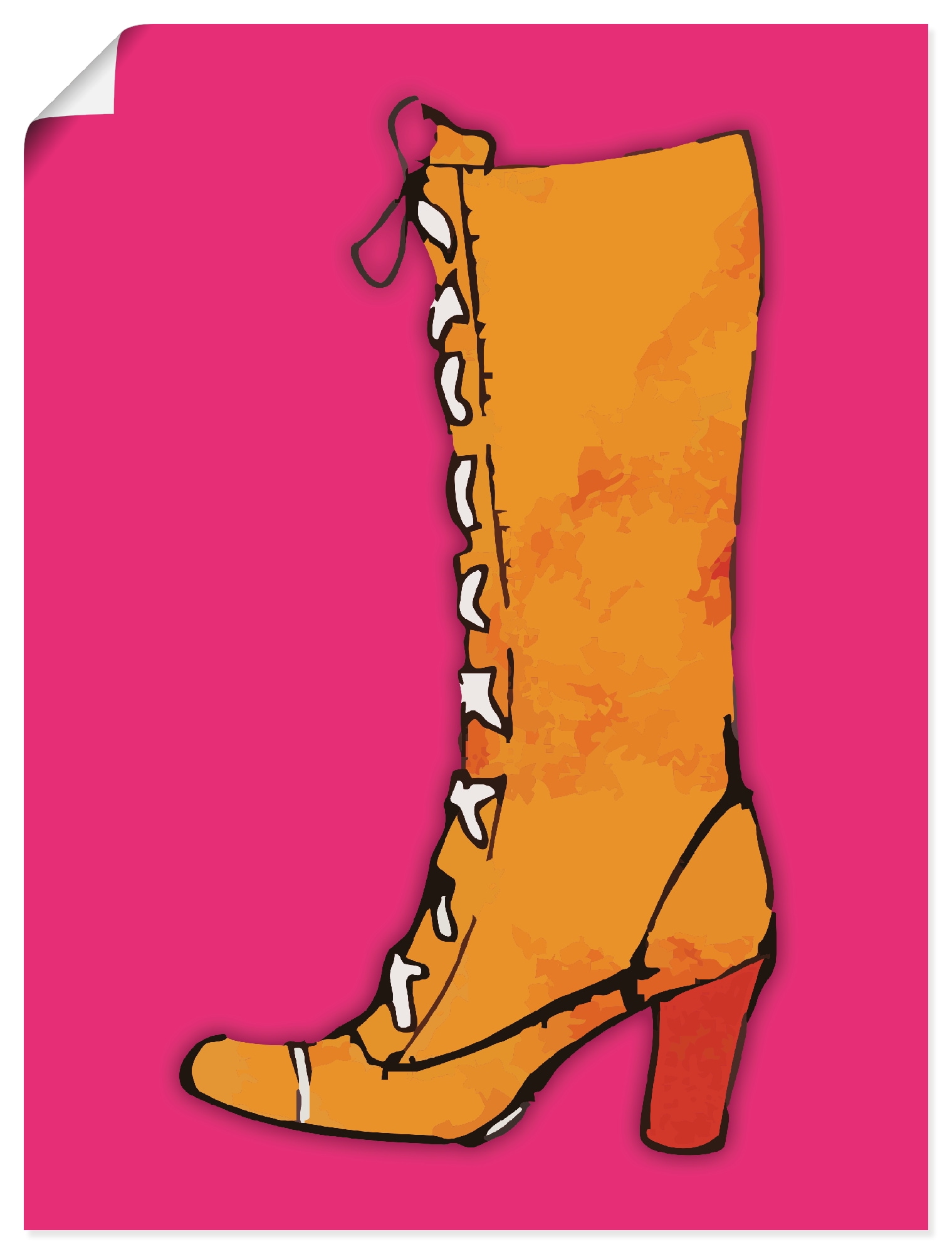 Artland Wandbild "Stiefel" Fashion 1 Stk. tlg. als Alubild, Leinwandbild, Poster, Wandaufkleber in verschied. Grössen