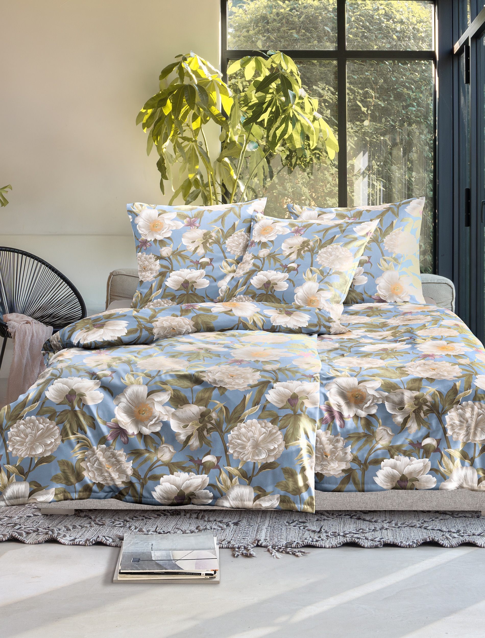 Irisette Bettwäsche »Wave 8777« 2 Mako-Satin, anschmiegsam und atmungsaktiv, Ganzjahresqualität