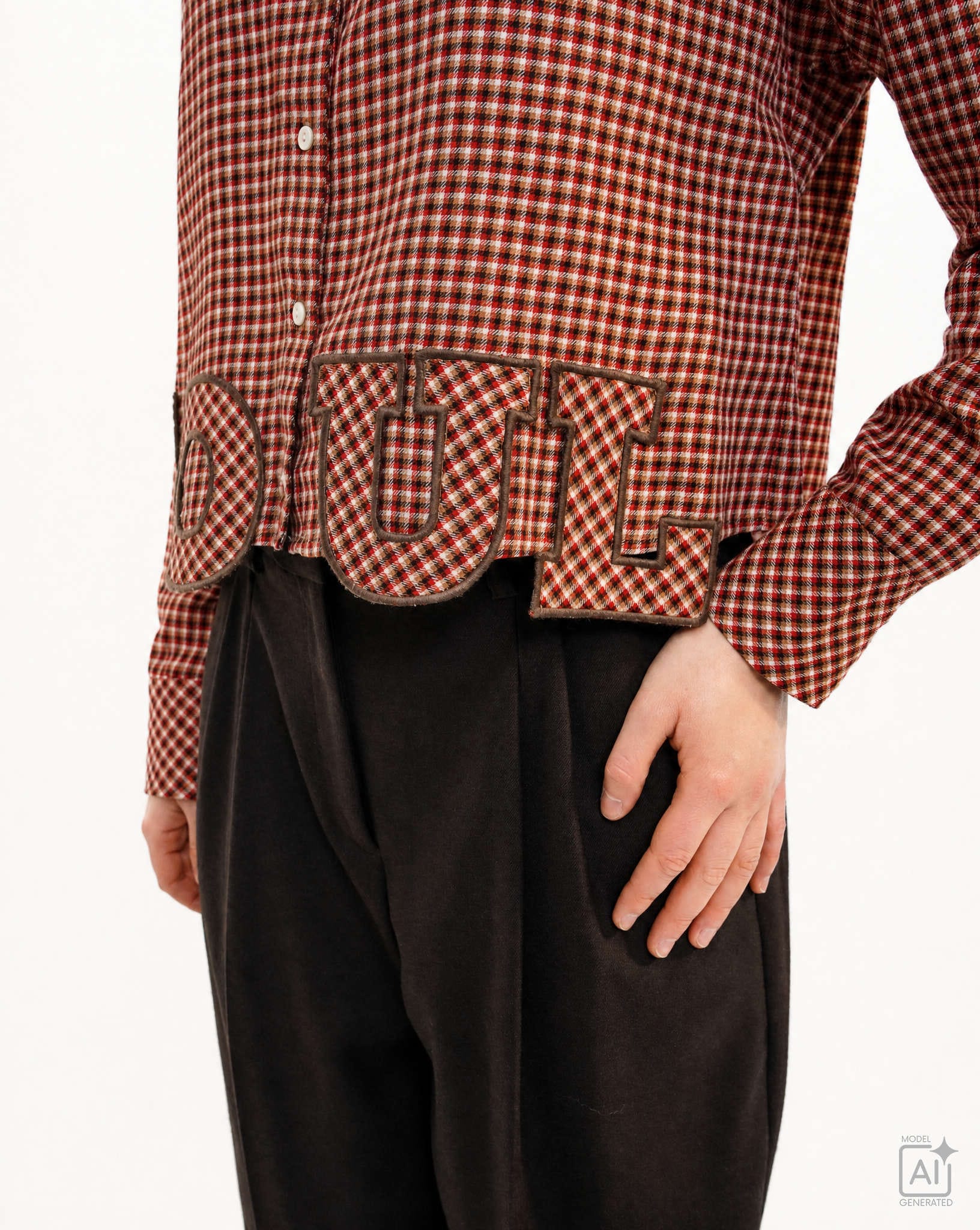 Image of Smith & Soul Hemdbluse mit Logoschriftzug am Saum