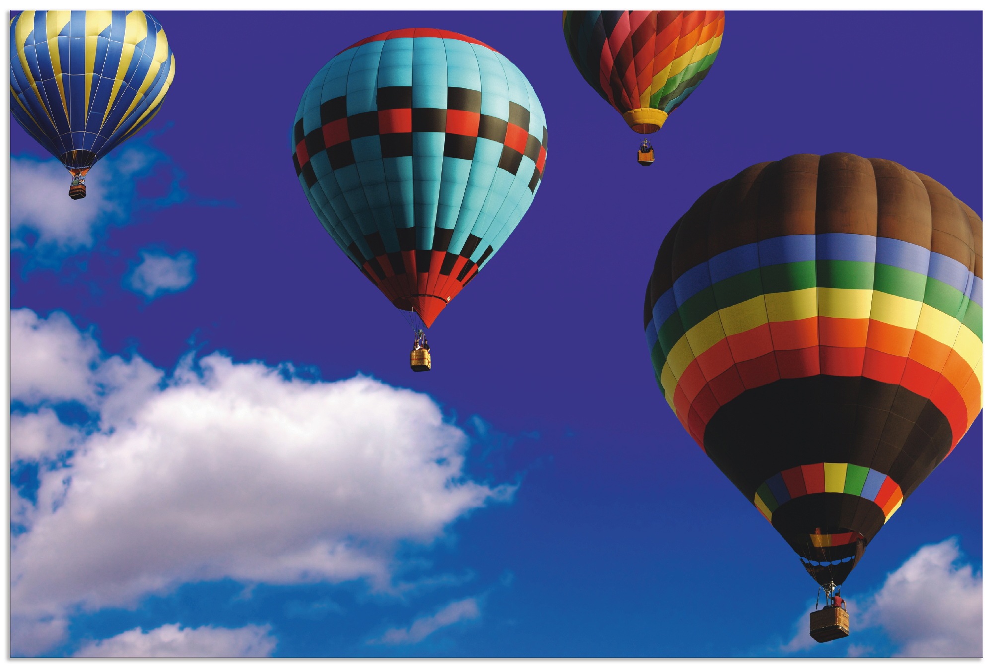 Image of Artland Wandbild »Heissluftballons am Himmel«, Ballonfahren, (1 St.), in vielen Grössen & Produktarten - Alubild / Outdoorbild für den Aussenbereich, Leinwandbild, Poster, Wandaufkleber / Wandtattoo auch für Badezimmer geeignet bei Ackermann Versand Schwe