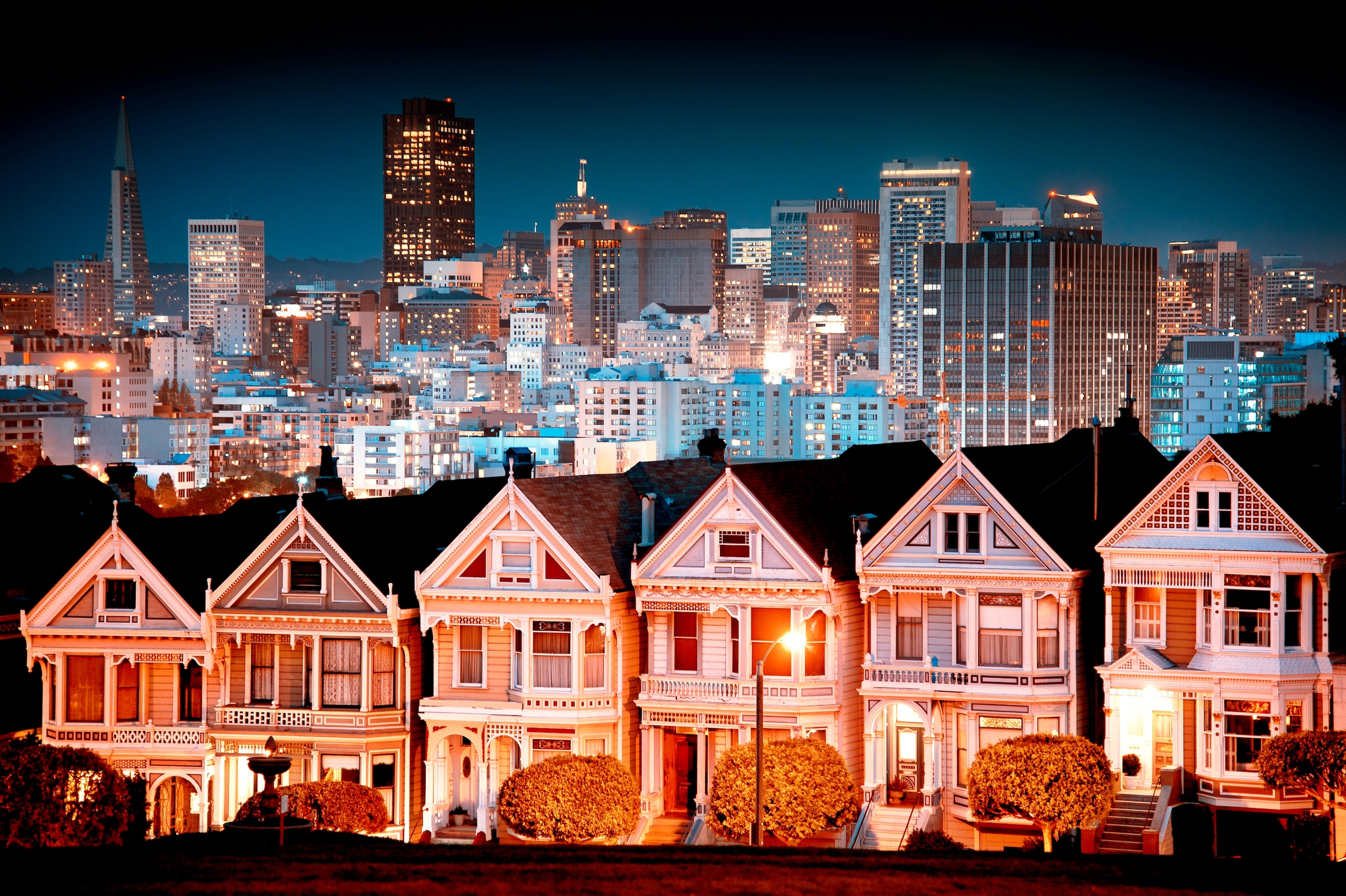 Image of Papermoon Fototapete "Urban Landscape in San Francisco" glatt