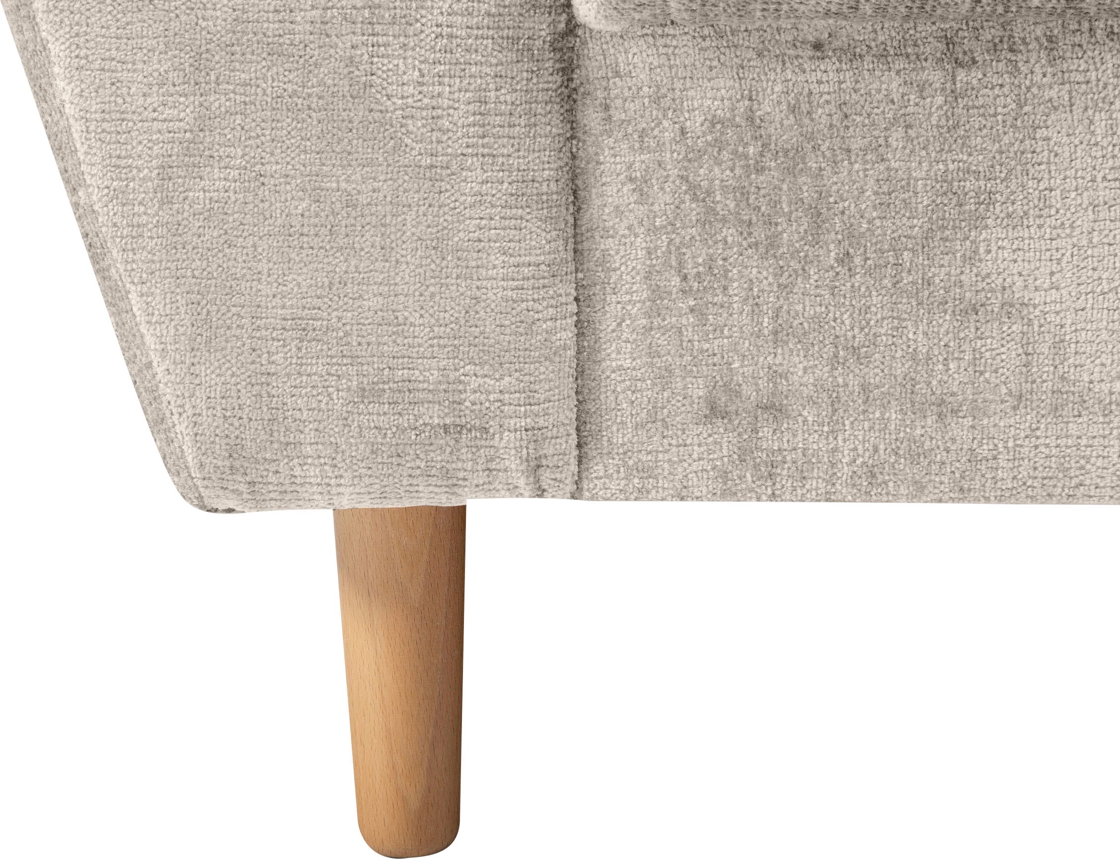 COLLECTION AB Canapé d'angle »Reims L-Form« Ottomane beidseitig montierbar, inkl. Bettfunktion und Hocker