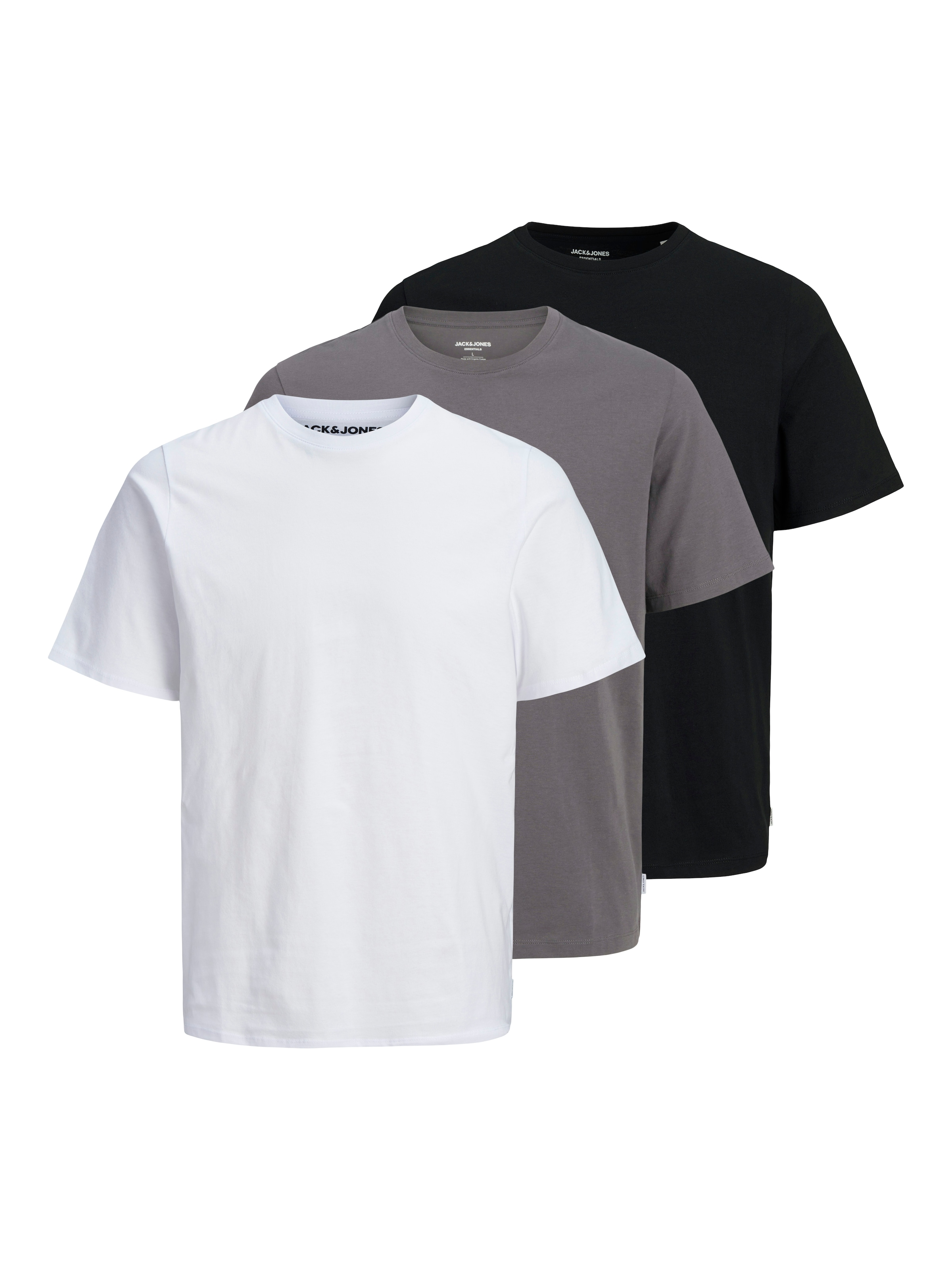Image of Jack & Jones Kurzarmshirt "JJEORGANIC BASIC TEE SS O-NE 3PK MP NOOS"