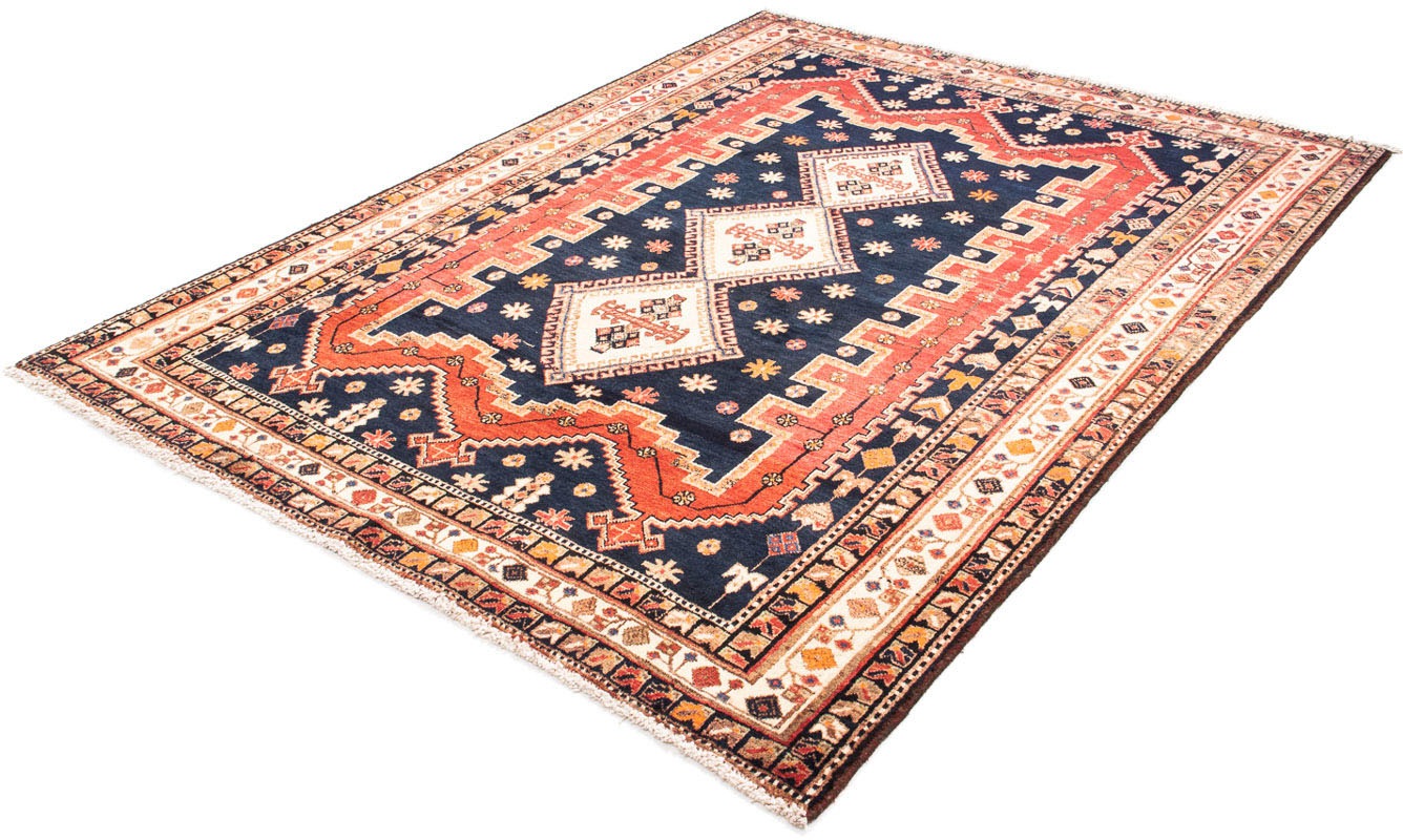 Image of morgenland Orientteppich »Perser - Nomadic - 207 x 158 cm - dunkelblau«, rechteckig, 10 mm Höhe, Wohnzimmer, Handgeknüpft, Einzelstück mit Zertifikat bei Ackermann Versand Schweiz