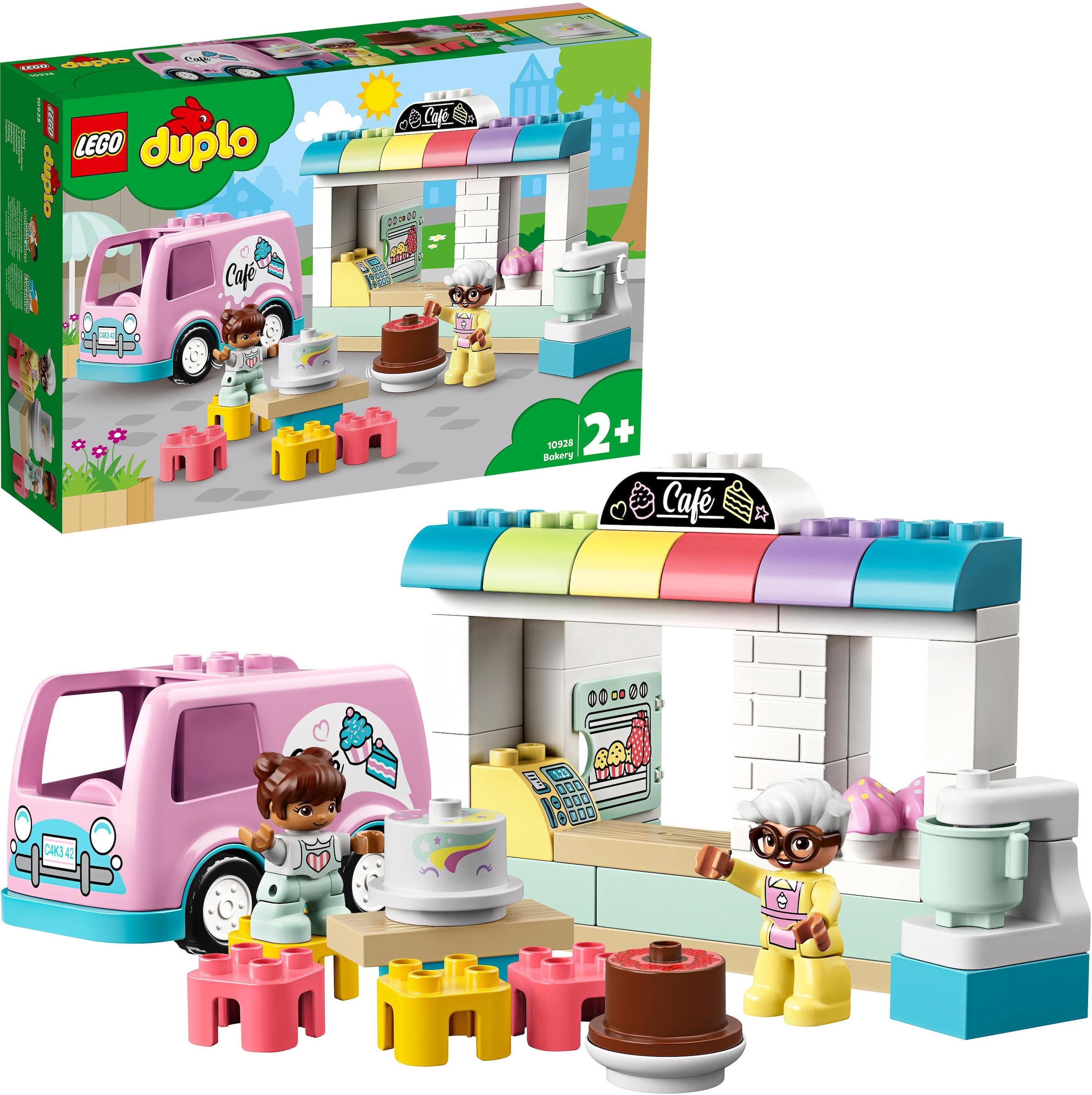 Image of LEGO® Konstruktionsspielsteine »Tortenbäckerei (10928), LEGO® DUPLO® Town«, (46 St.), Made in Europe bei Ackermann Versand Schweiz