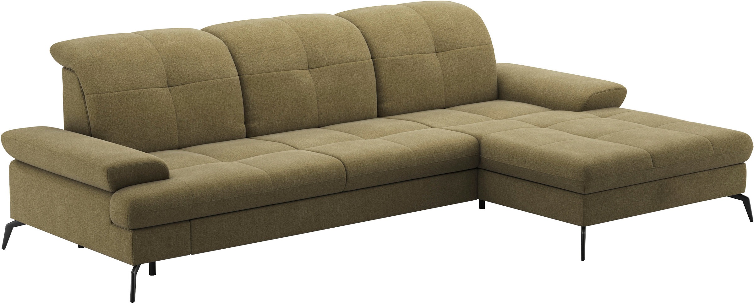 sit&more Ecksofa »Amica, L-Form, inkl. Sitztiefenverstellung & Armteilverstellung«, wahlweise mit Bettfunktion, Bettkasten und Kopfteilverstellung