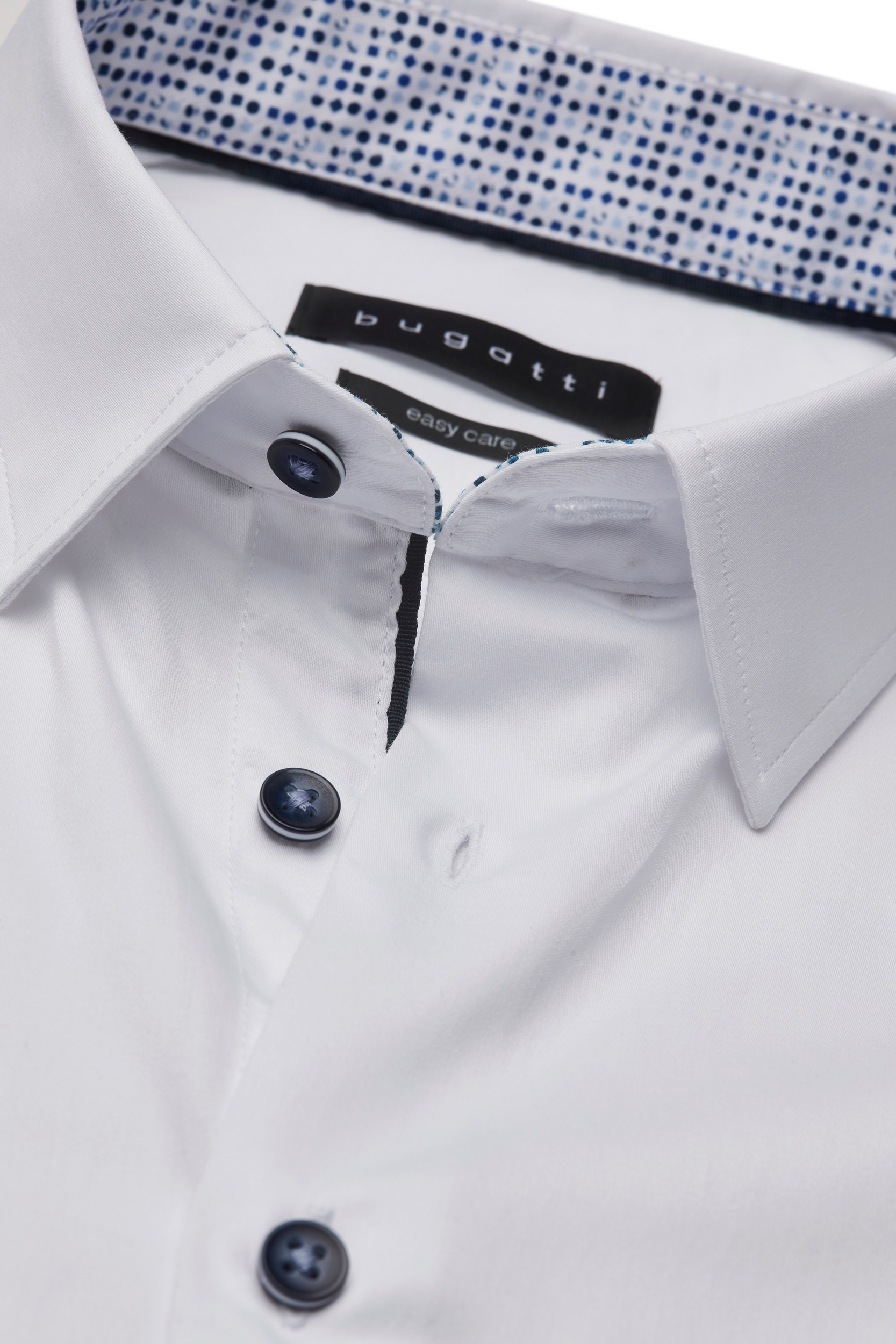 bugatti Langarmhemd, mit Under-Button-Down