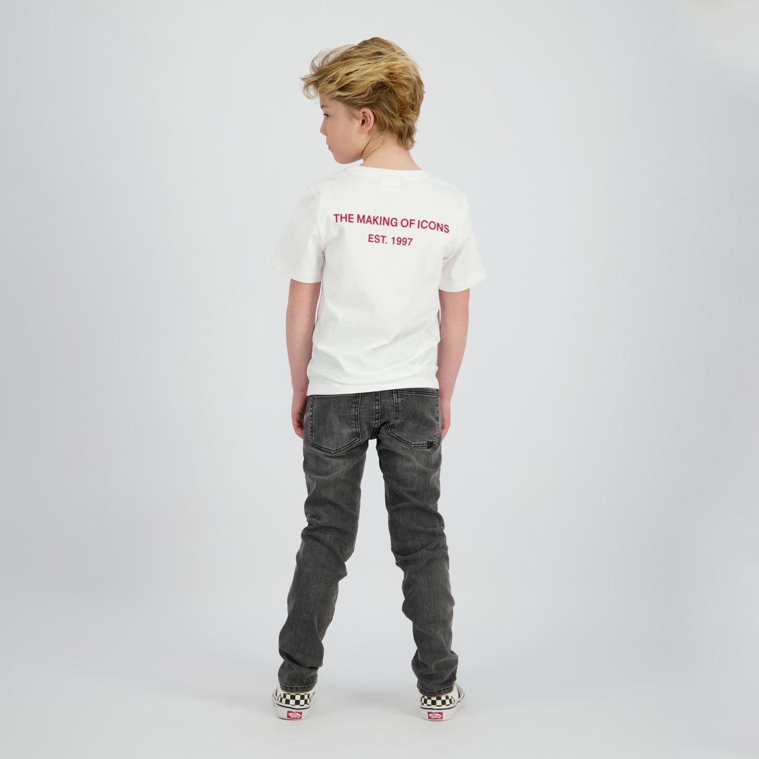 Vingino T-shirt Avec imprimé devant et grand imprimé dos, pour garçons