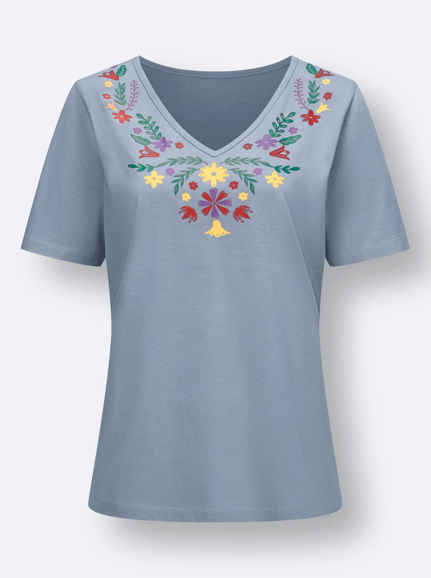 Classic Basics V-Shirt »Kurzarm-Shirt«, (1 tlg.)