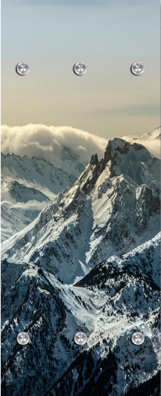 Image of queence Garderobenleiste »Berge«, mit 6 Haken, 50 x 120 cm bei Ackermann Versand Schweiz