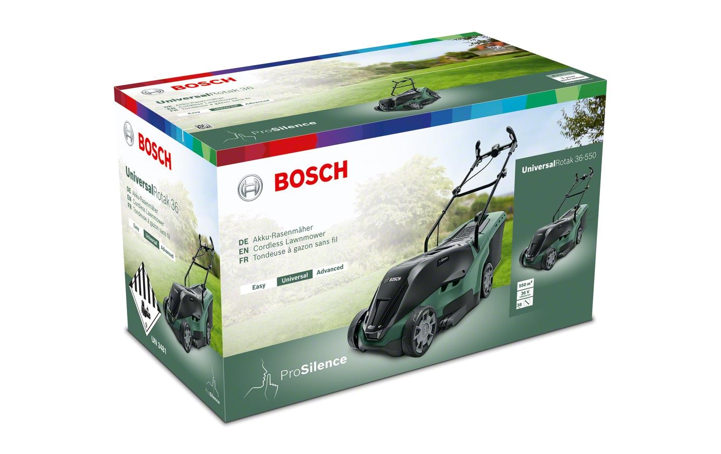 BOSCH Akkurasenmäher »UniversalRotak 36-550 SET«