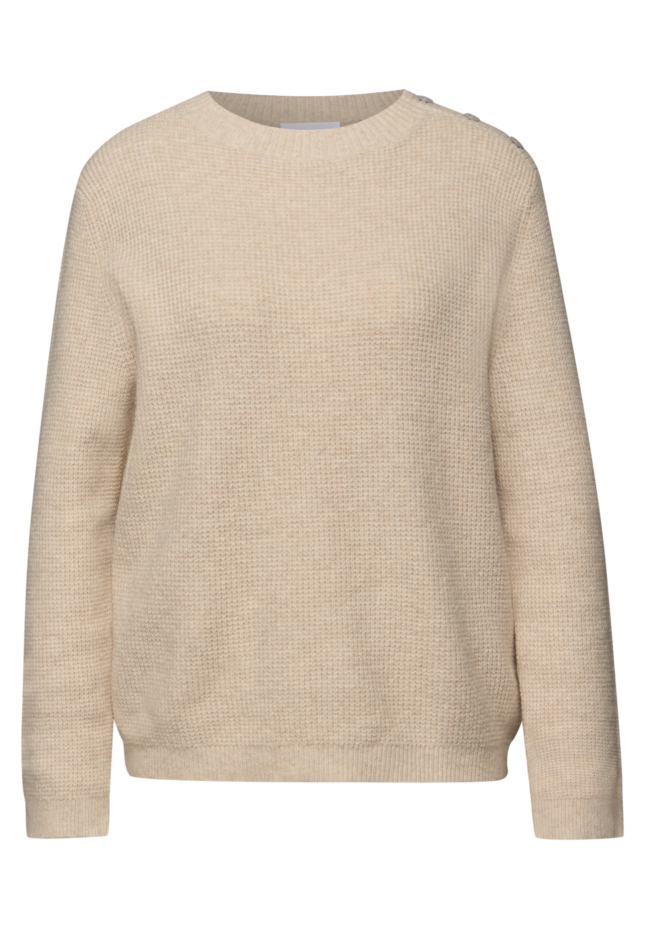 STREET ONE Pull en tricot mit Knopfdetail