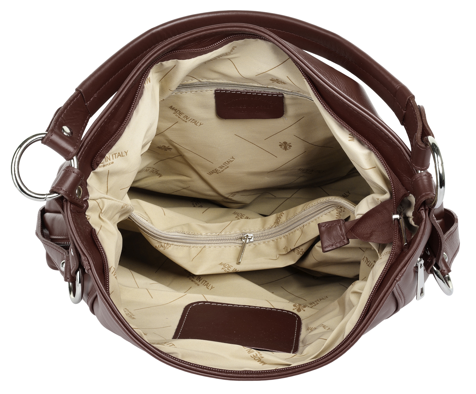Samantha Look Henkeltasche, echt Leder, Made in Italy