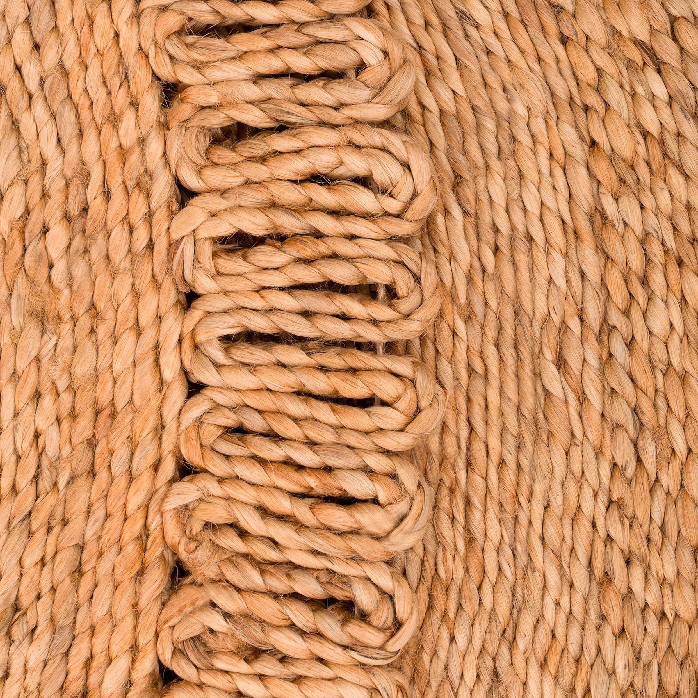 Paco Home Teppich »Viborg 596«, rund, 13 mm Höhe, handgefertigter Natur-Teppich, Jute, Modern, Boho, Ethno