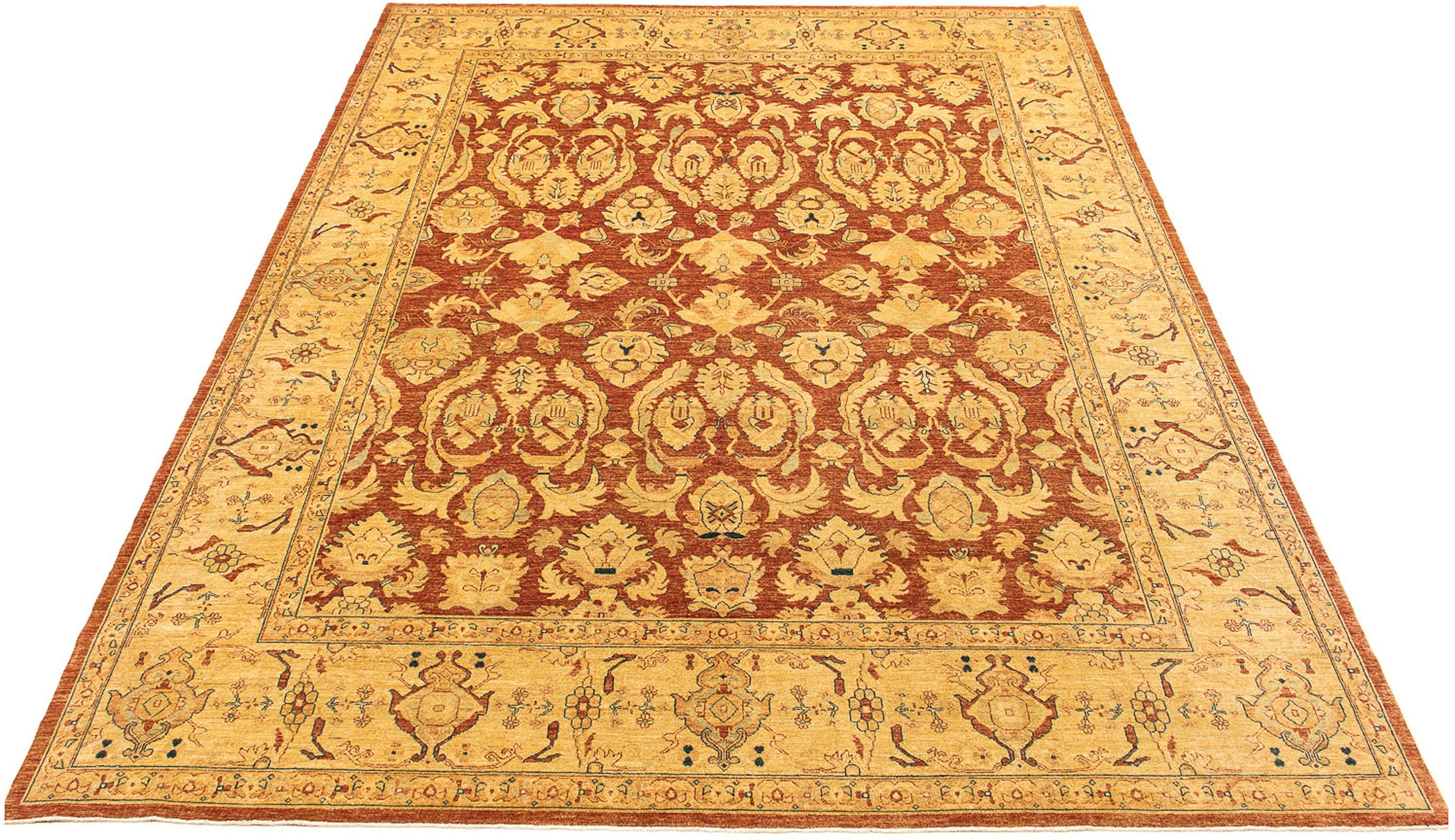 Image of morgenland Orientteppich »Perser - Nomadic - 407 x 330 cm - rost«, rechteckig, 10 mm Höhe, Wohnzimmer, Handgeknüpft, Einzelstück mit Zertifikat bei Ackermann Versand Schweiz