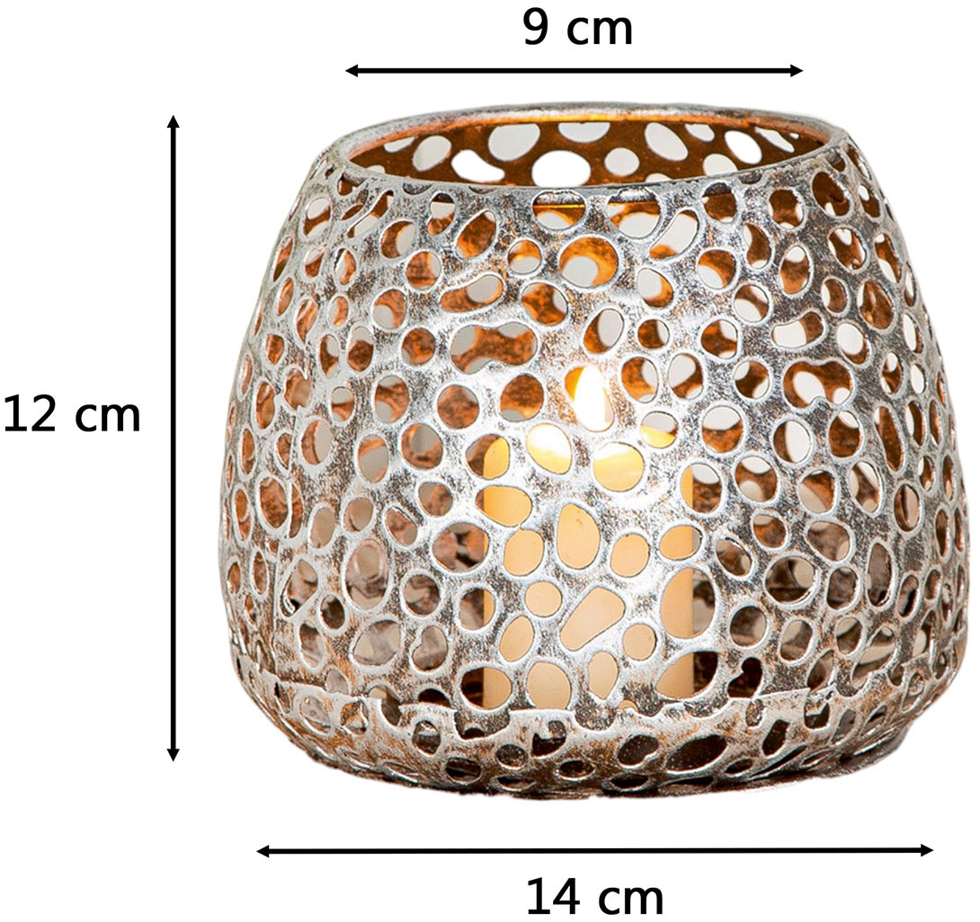 Casablanca by Gilde Photophore »Windlicht  Chico antik-silber«