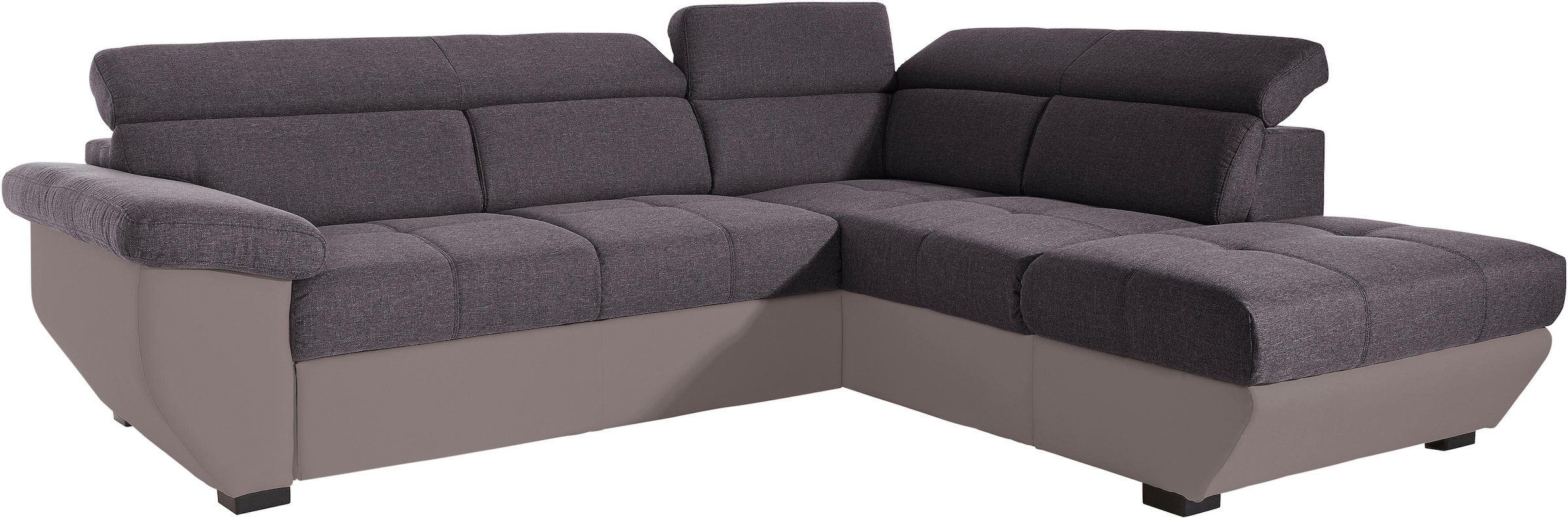 COTTA Ecksofa »Speedway L-Form«, mit Kopfteilverstellung, wahlweise mit Bettfunktion & Bettkasten