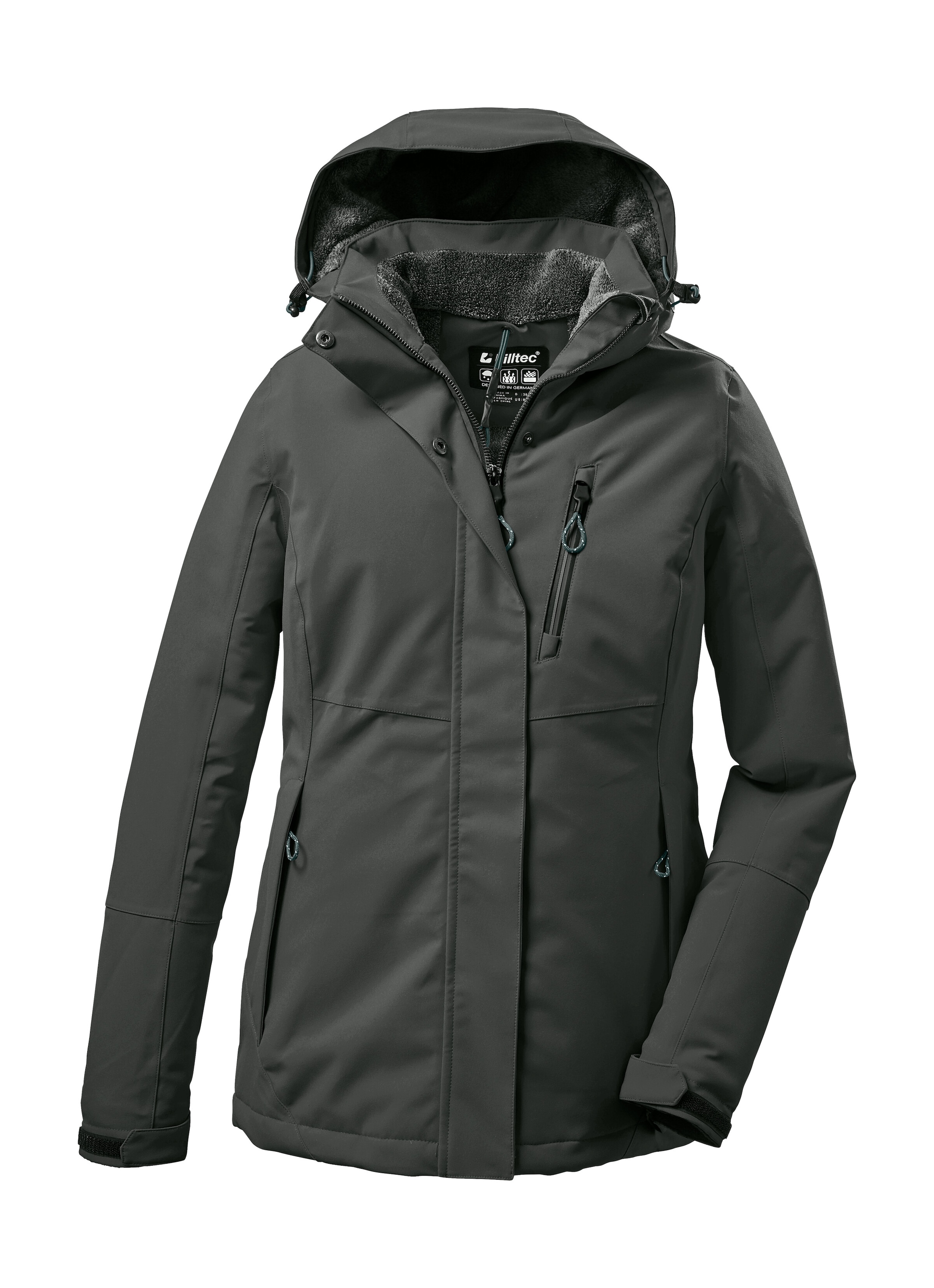Killtec Funktionsjacke »KOW 140 WMN JCKT« Wasserdichte Damenjacke, atmungsaktiv, abnehmbare Kapuze