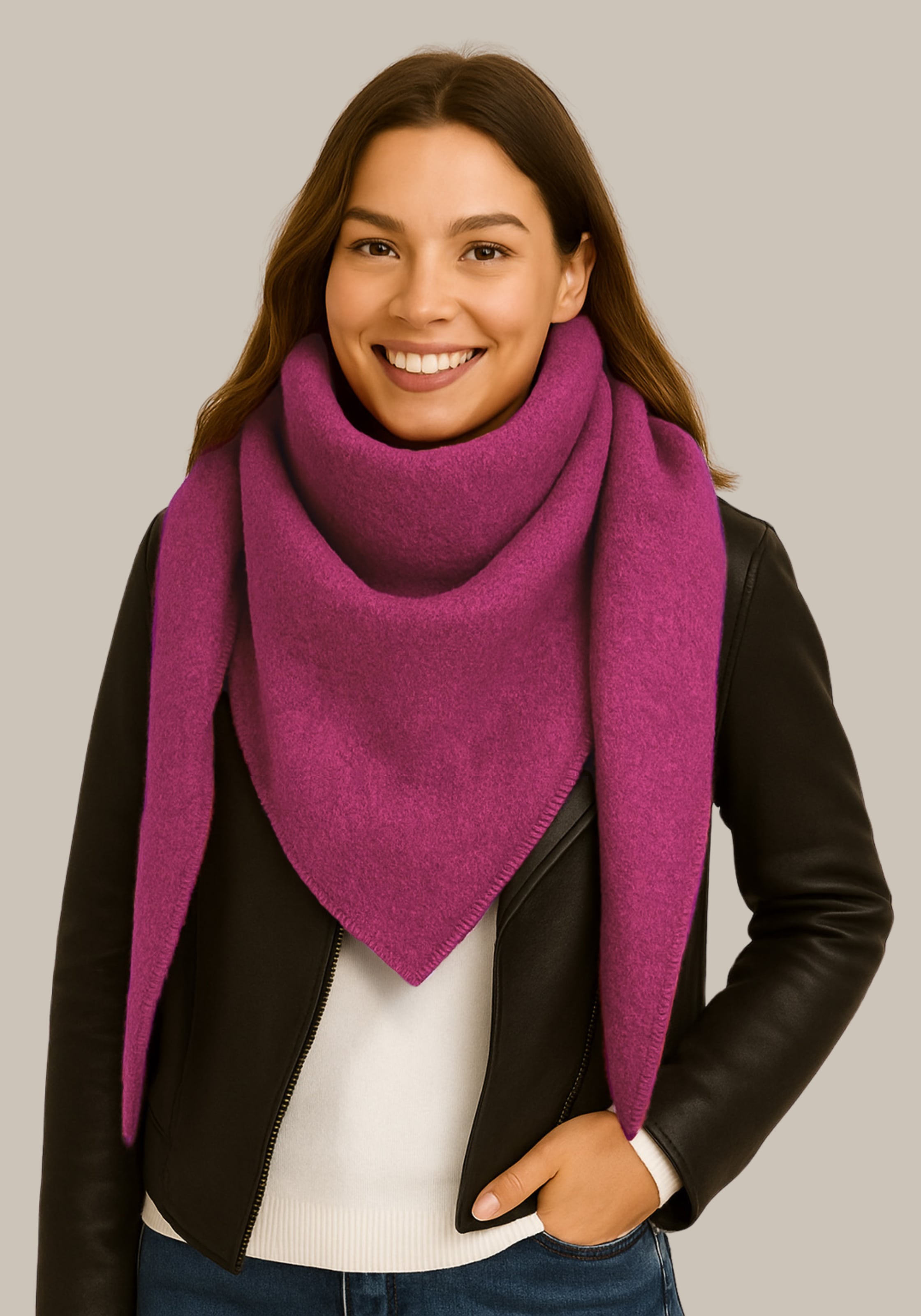 Capelli New York Modeschal Feinstrick, individuell zu Binden, wärmend