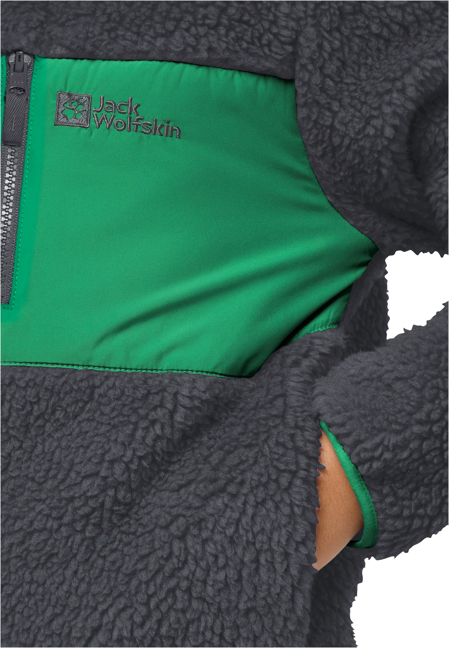 Jack Wolfskin Fleecejacke »ICE CURL JACKET K«, Wärmend, winddicht, Übergangsjacke