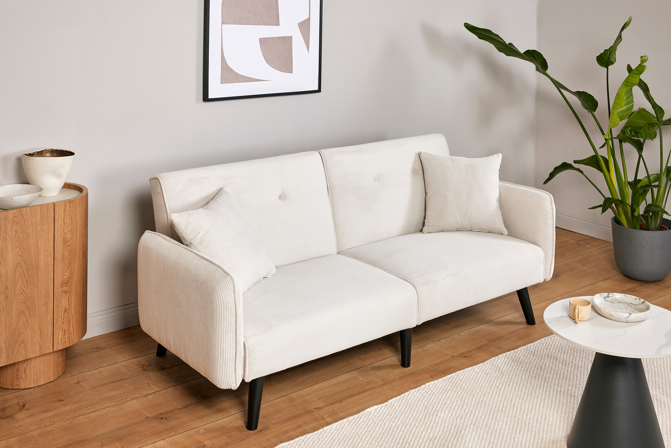Jahnke Schlafsofa »CHILLAX DOT« mit Relax-und Schlaffunktion, inkl. Kissen, Breite 191 cm