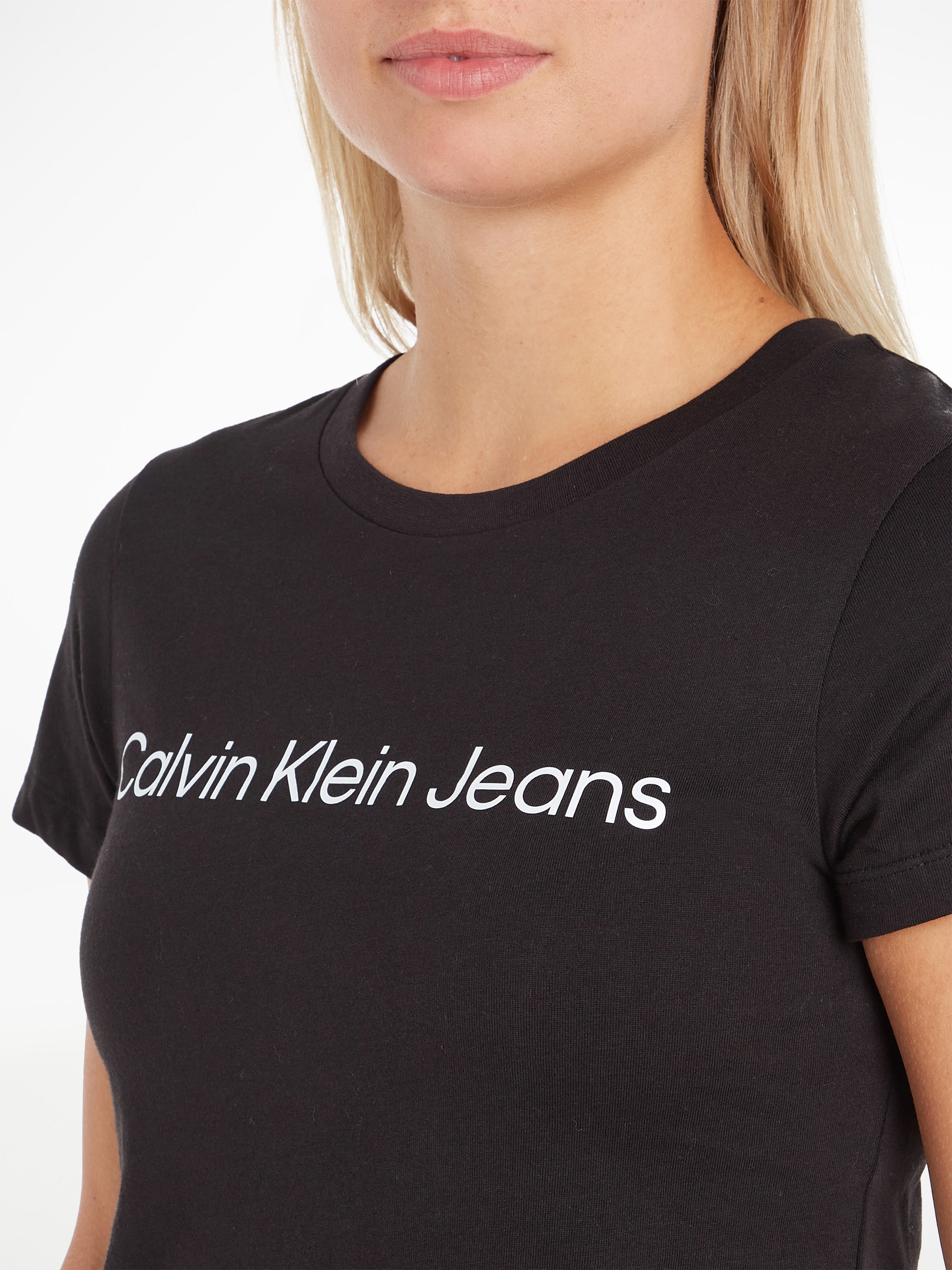 Calvin Klein Jeans T-Shirt »CORE INSTIT LOGO SLIM FIT TEE«, mit CK-Logoschriftzug