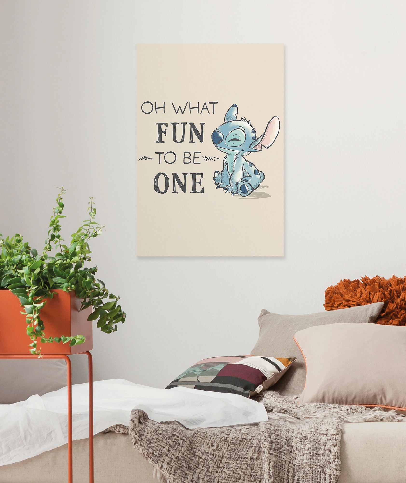 Image of Komar Leinwandbild "Disney Lilo and Stitch Oh What Fun" Disney 1 Stk. tlg. 40 x 60 cm (Breite x Höhe) - Kinderzimmer, Dekoration