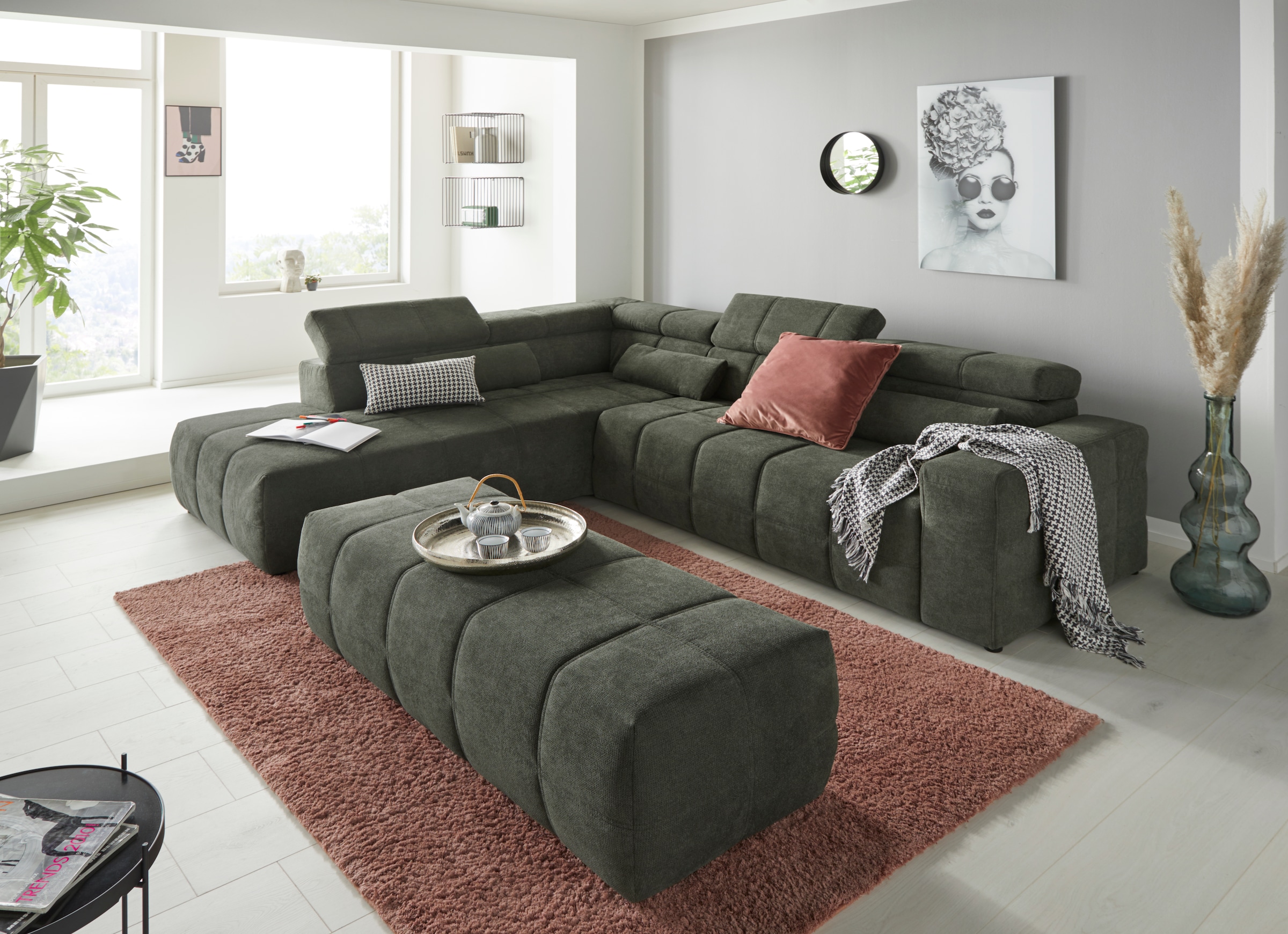 DOMO collection Hocker »Brandon«, grosse Ausführung passend zu "Brandon"