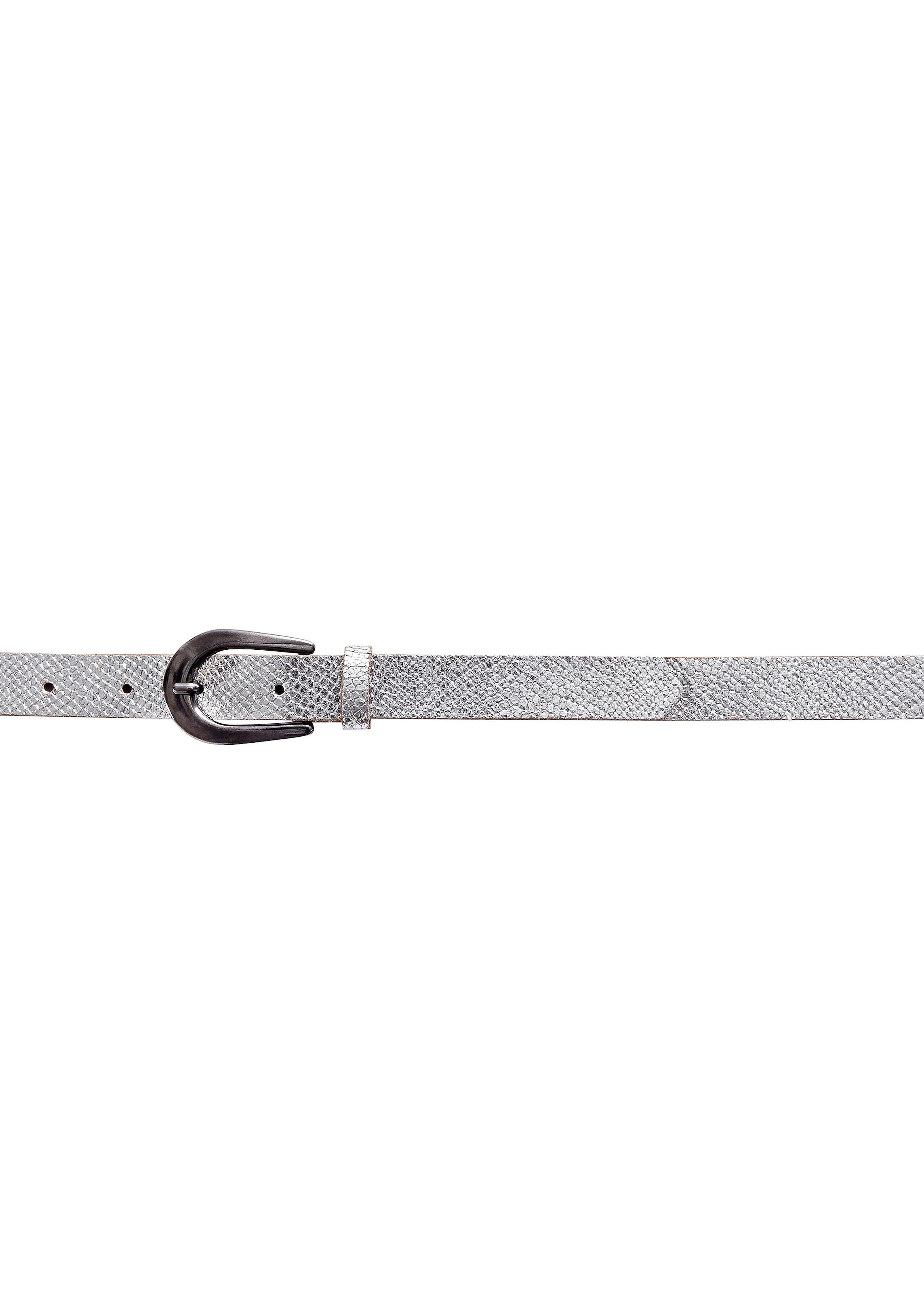 LASCANA Ledergürtel, in Metallic-Snake-Optik, Hüftgürtel für Hosen, Jeans & Kleider