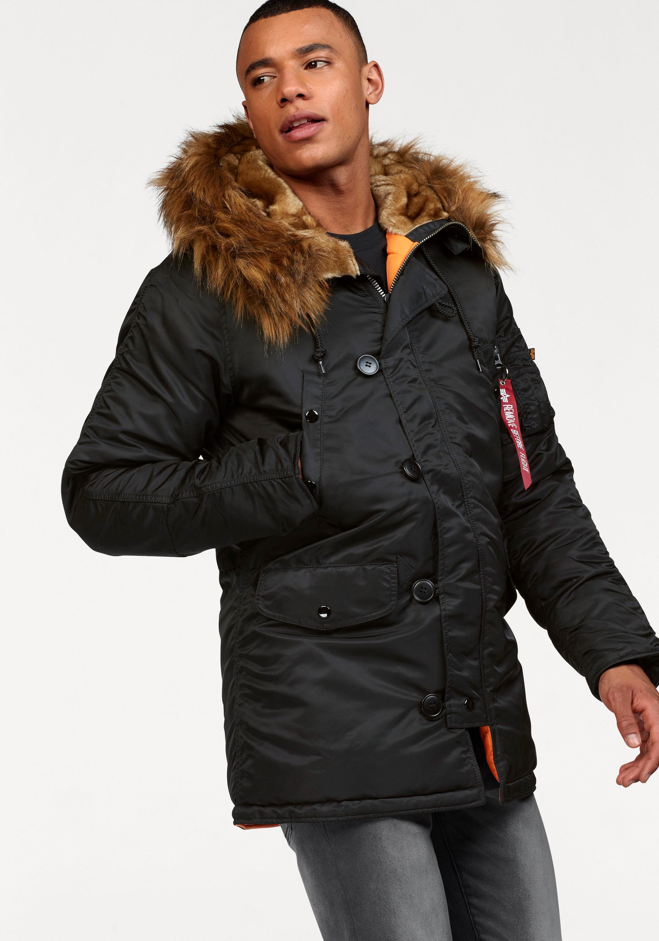 Image of Alpha Industries Parka "N3B VF 59" mit Kapuze mit abnehmbarem Kunstfellkragen