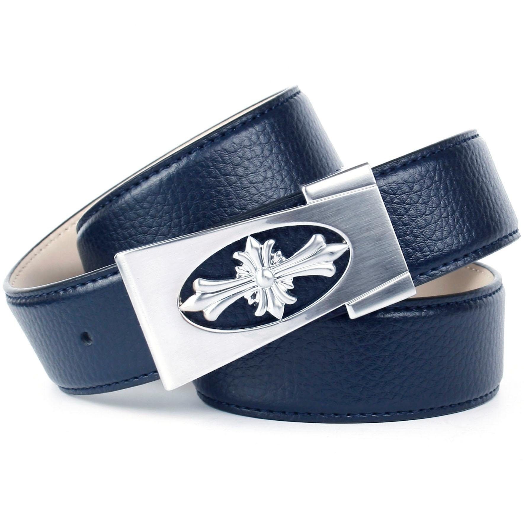 Image of Anthoni Crown Ledergürtel, mit dekorativer Schliesse, abgesteppte Ränder bei Ackermann Versand Schweiz