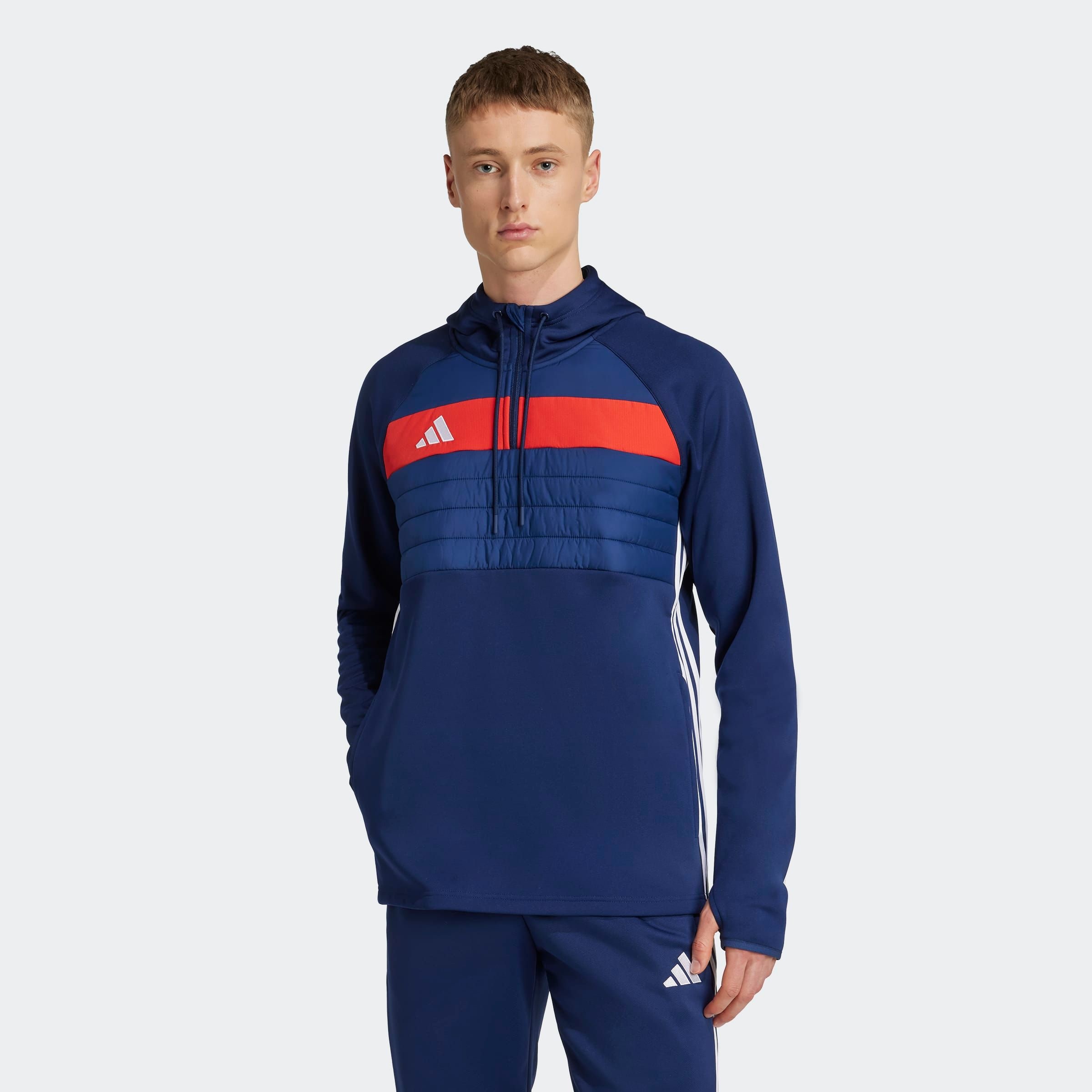 adidas Performance Kapuzensweatshirt »TIRO 25 ESSENTIALS WINTERIZED TRAININGSOBERTEIL«
