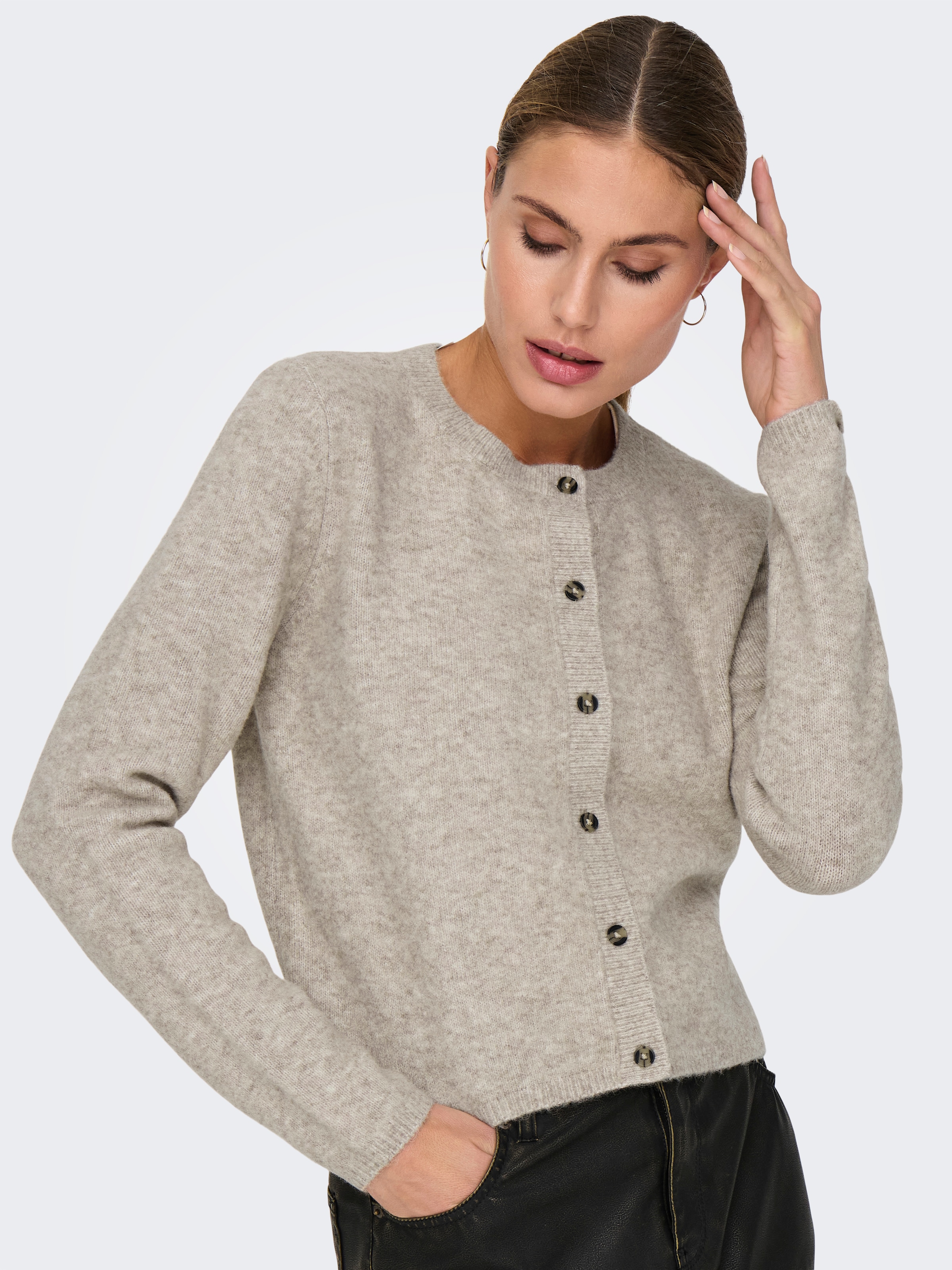 JDY Strickjacke »JDYCHLOE LIFE L/S CARDIGAN KNT NOOS« Materialmix,