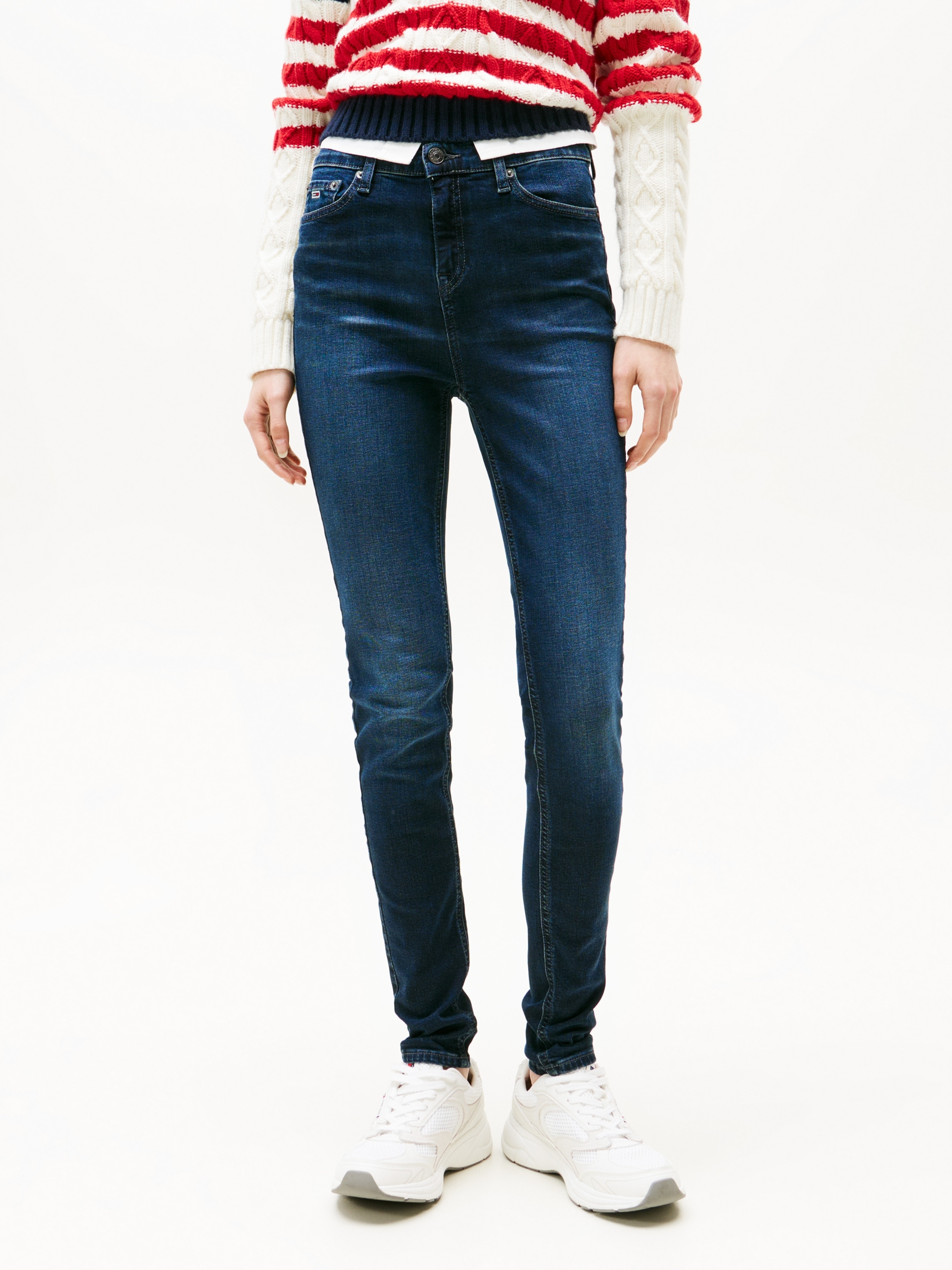 Image of Tommy Jeans Skinny-fit-Jeans "Nora Mid Rise Skinny Fit" Im 5-Pocket Style