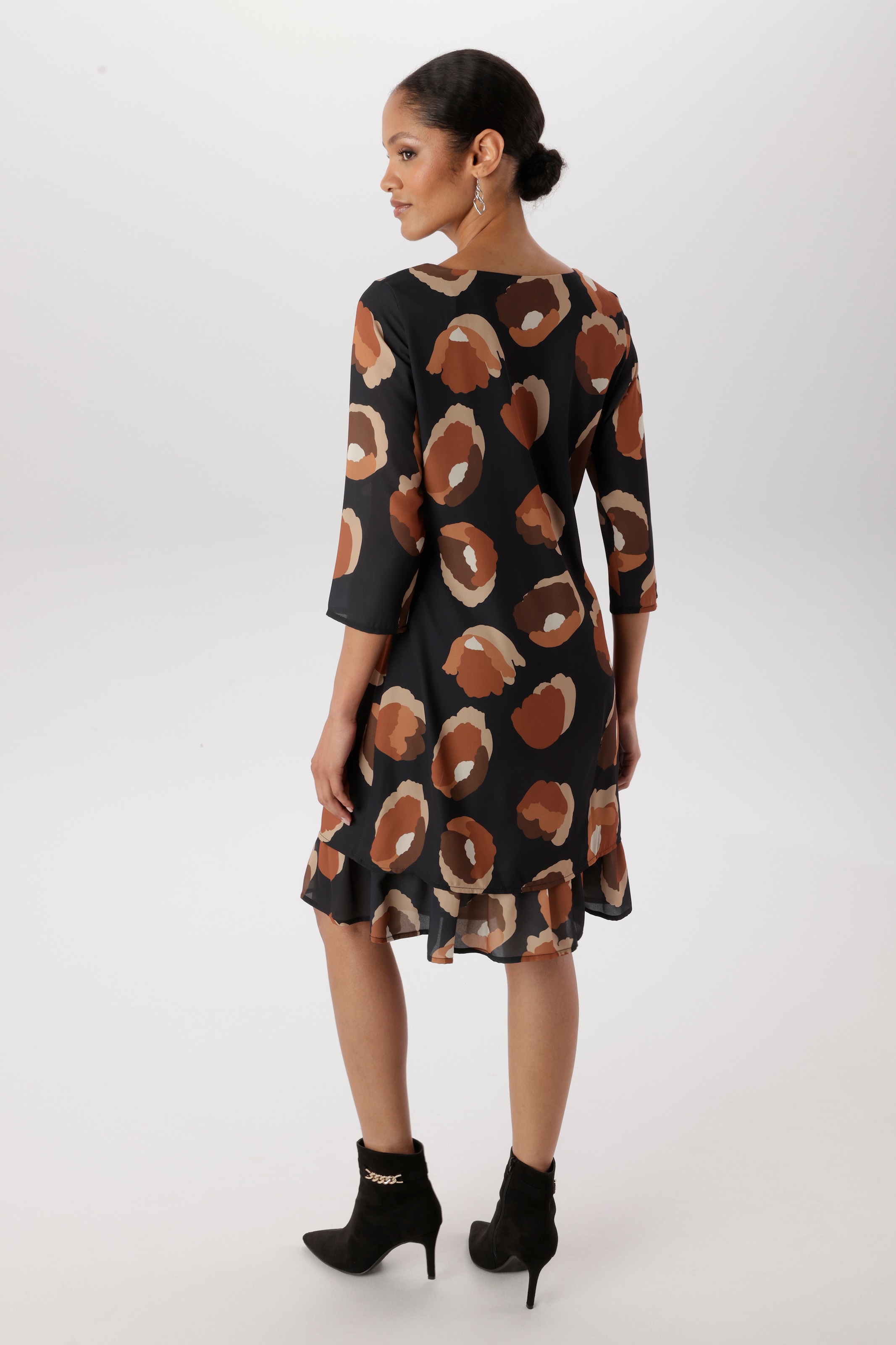 Aniston SELECTED Chiffonkleid aus zartem Chiffon im Lagenlook und gefüttert - NEUE KOLLEKTION